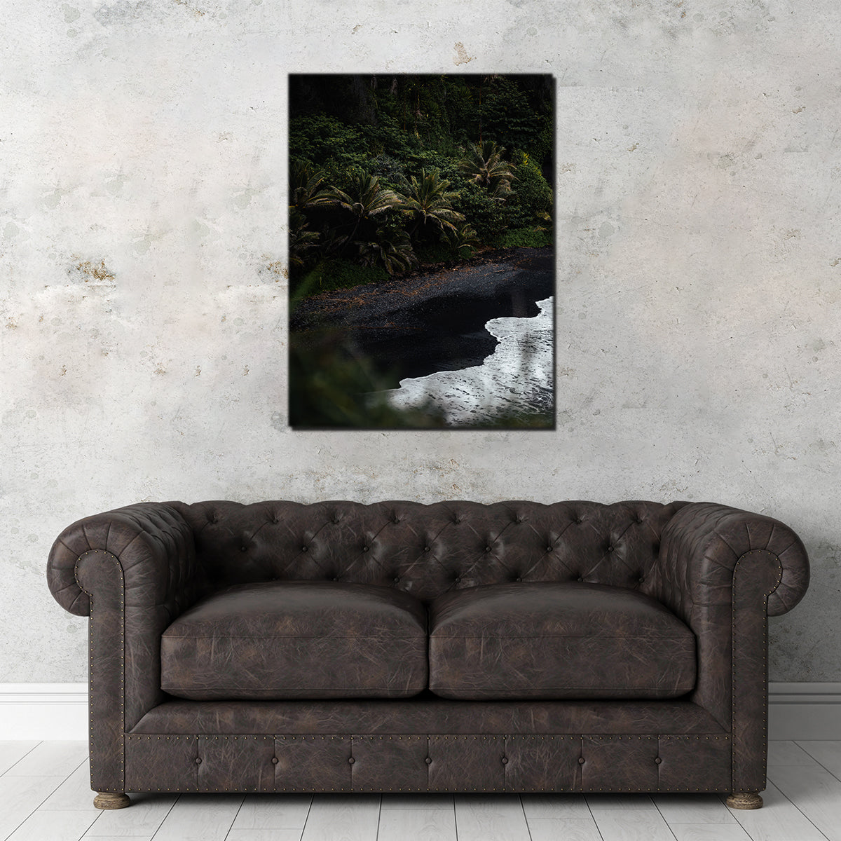 Black Sand Palms Wall Art