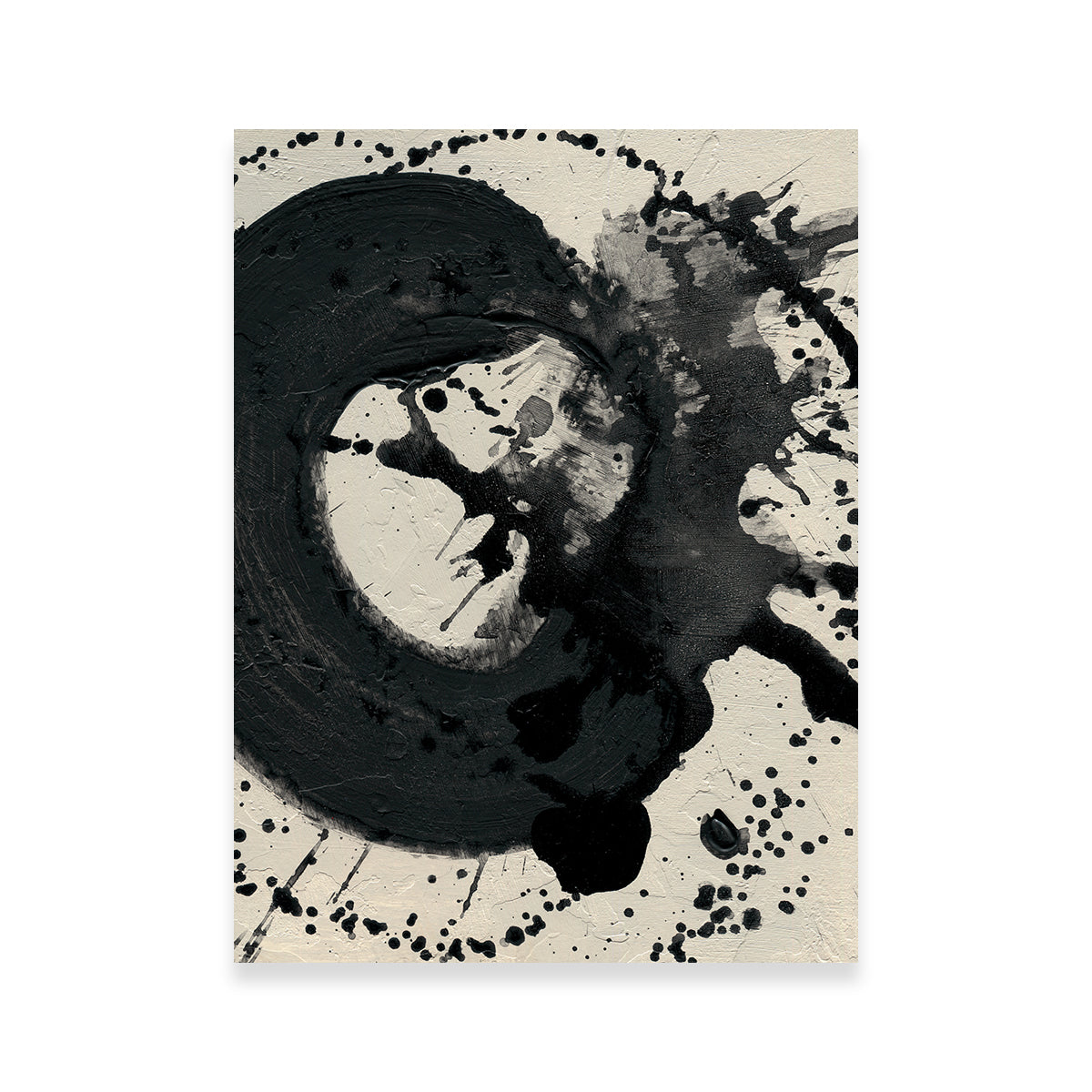 Black Spatter Wall Art