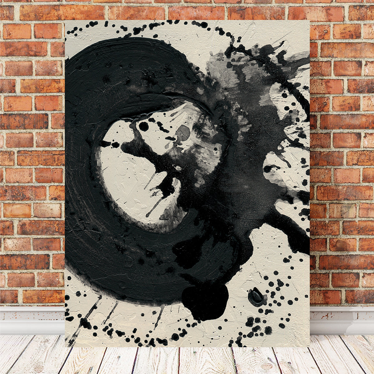 Black Spatter Wall Art