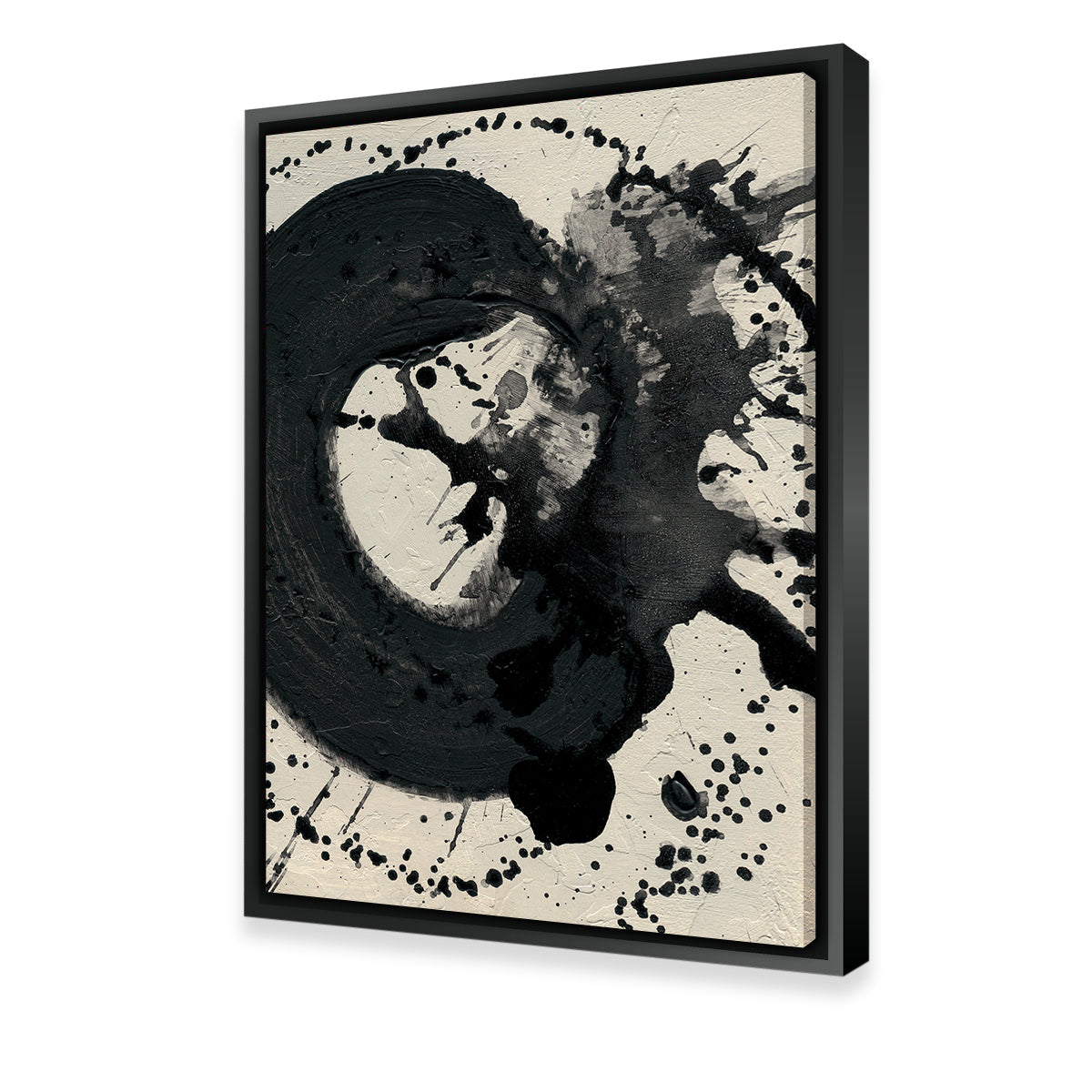 Black Spatter Wall Art