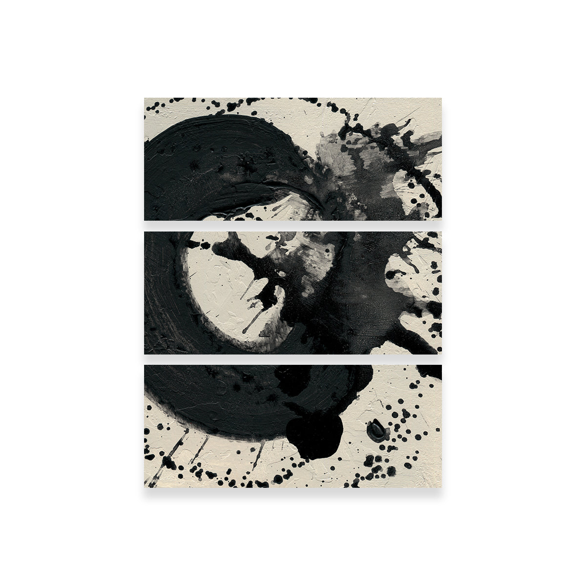 Black Spatter Wall Art