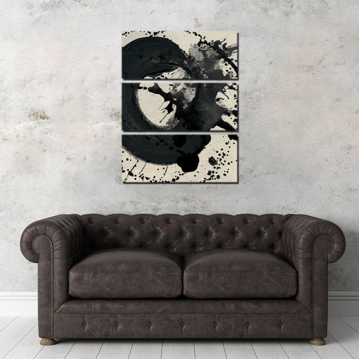 Black Spatter Wall Art