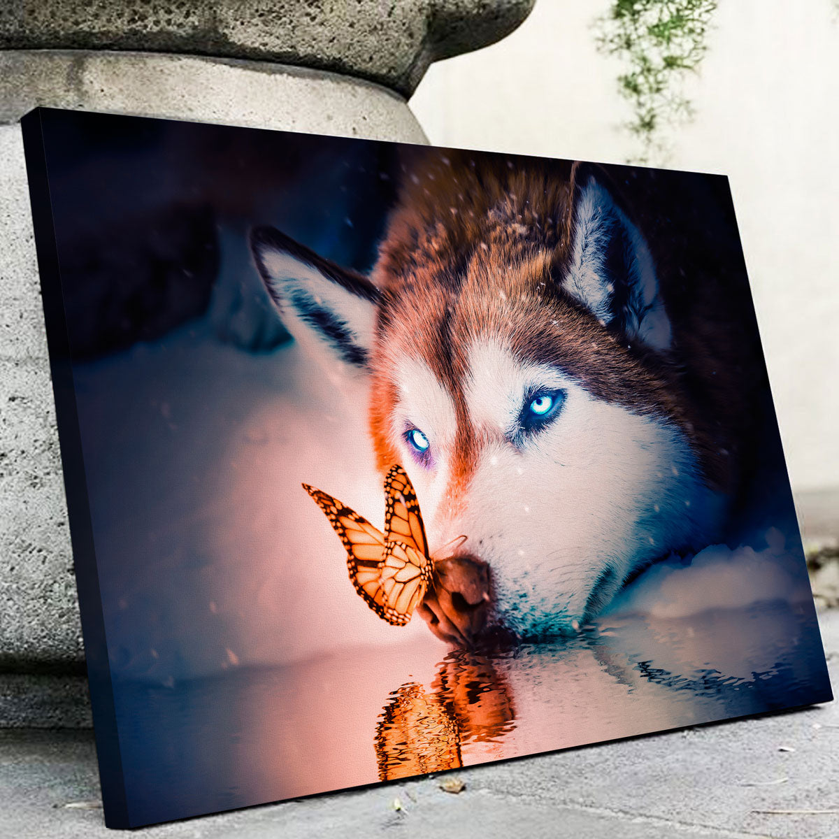 Blue Eyes Wolf Wall Art