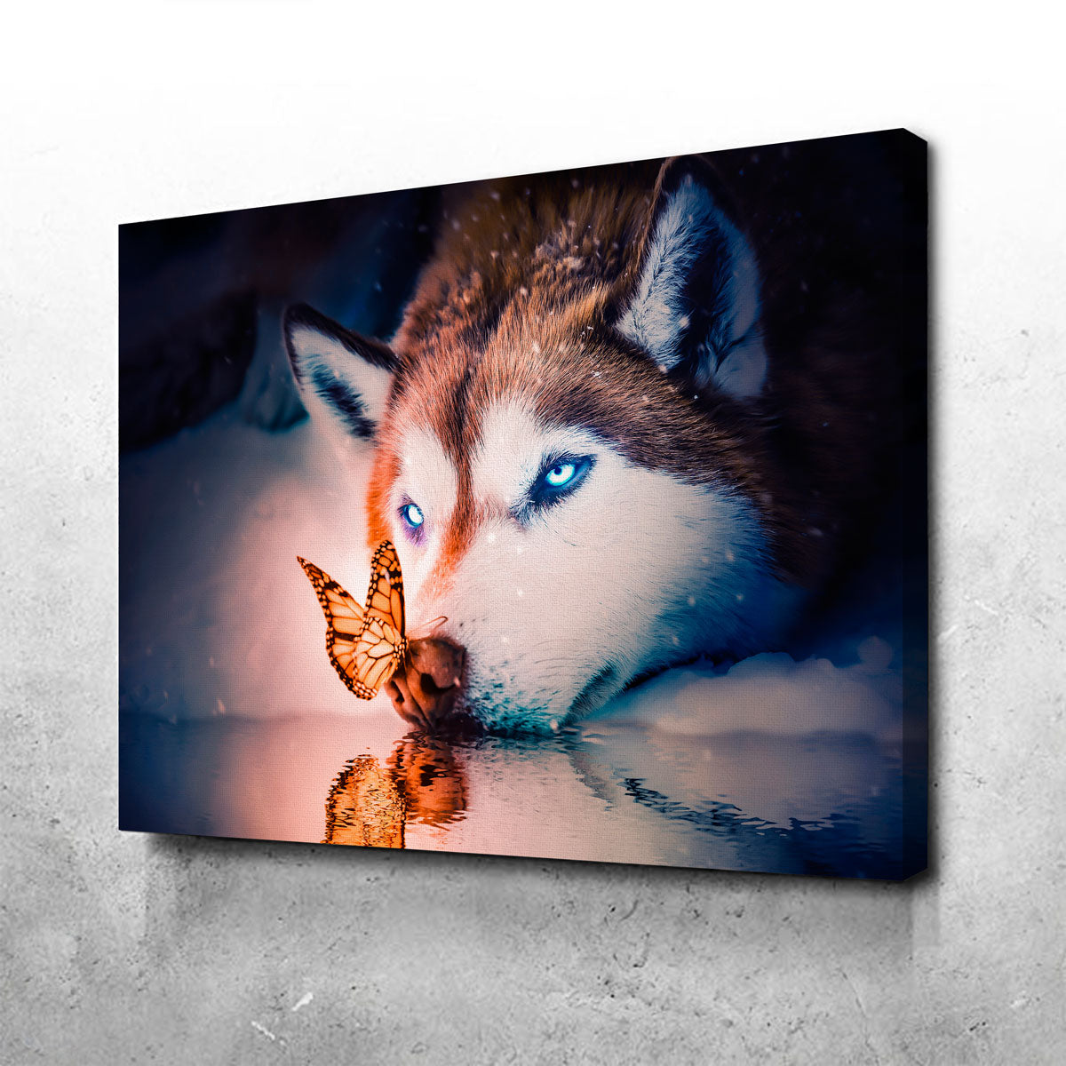 Blue Eyes Wolf Wall Art