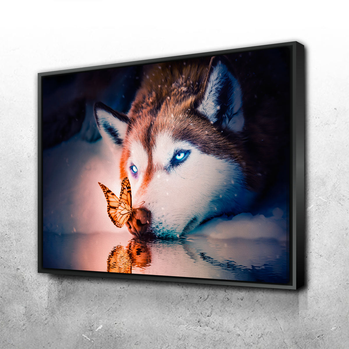 Blue Eyes Wolf Wall Art