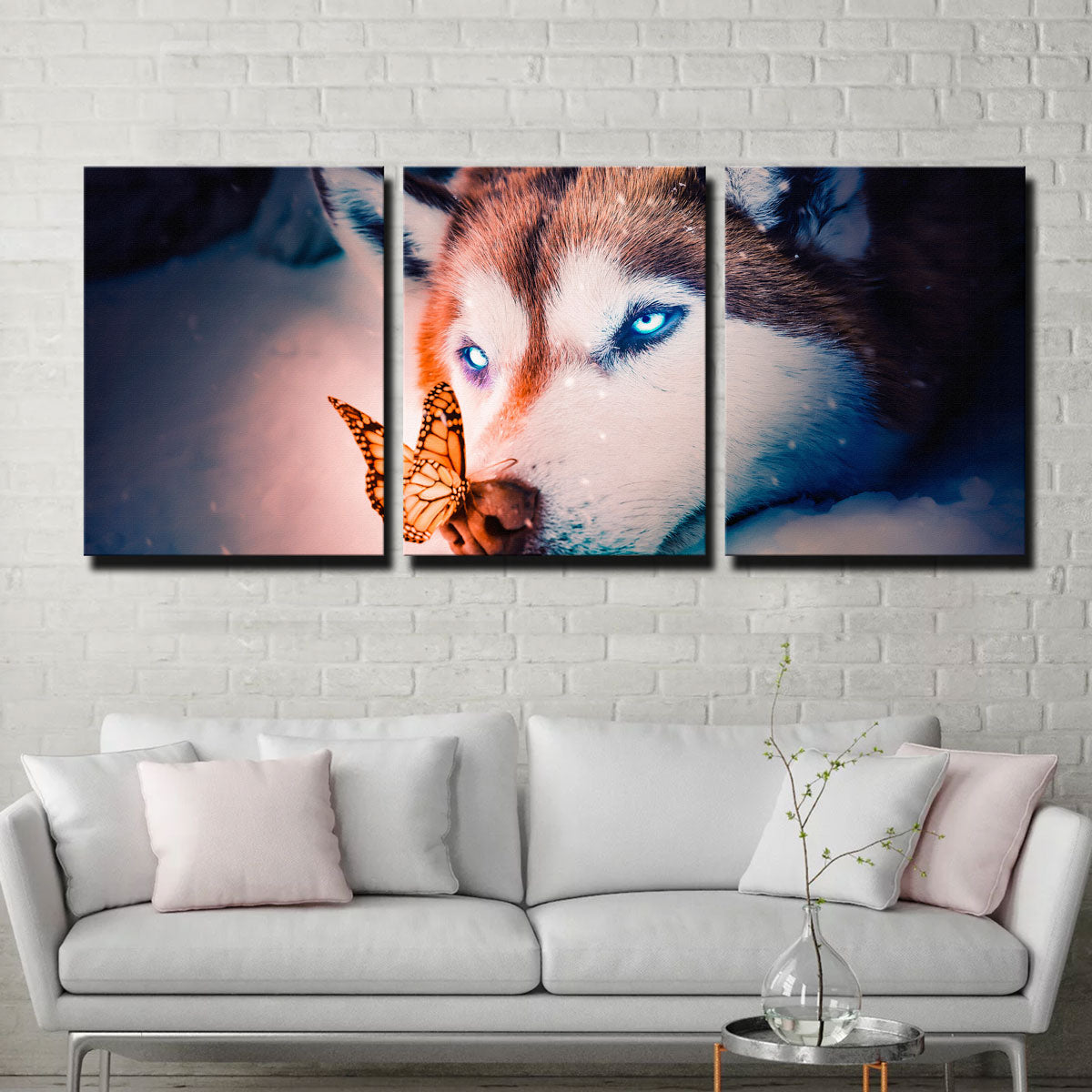 Blue Eyes Wolf Wall Art