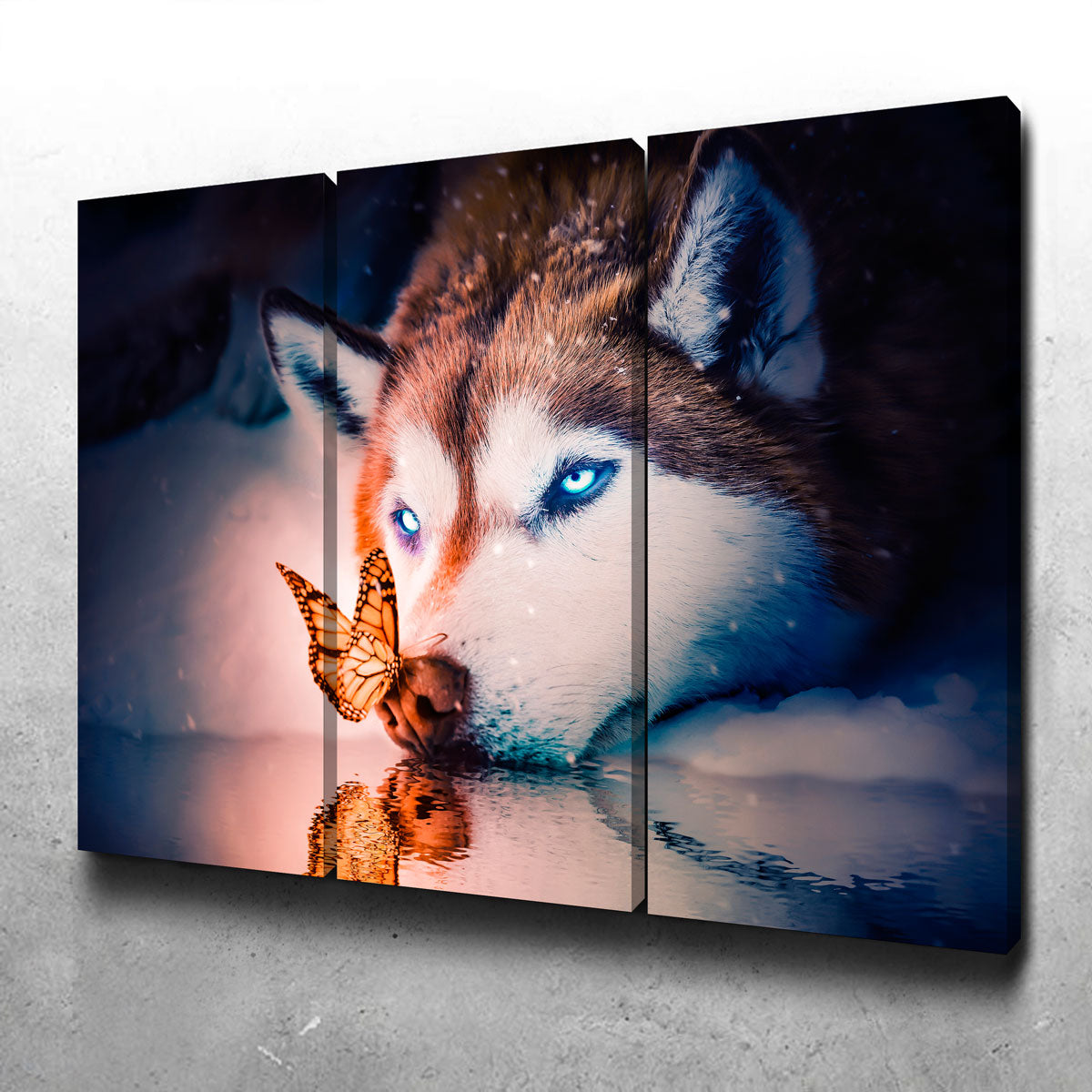 Blue Eyes Wolf Wall Art
