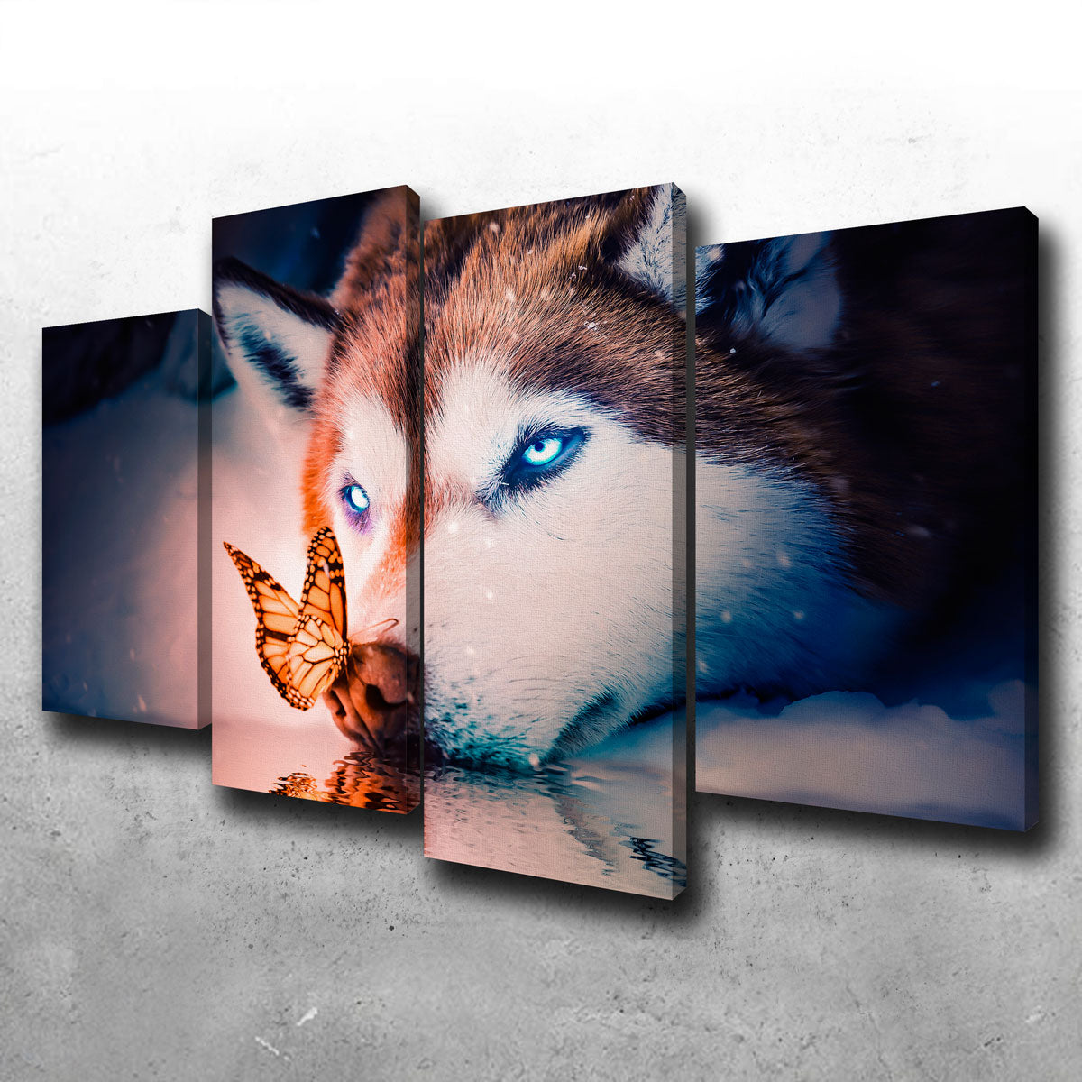 Blue Eyes Wolf Wall Art