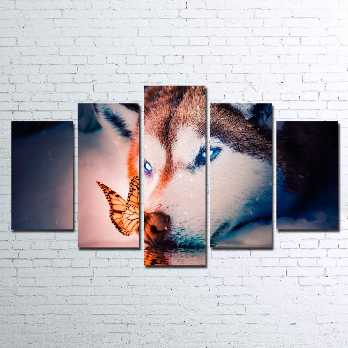 Blue Eyes Wolf Wall Art