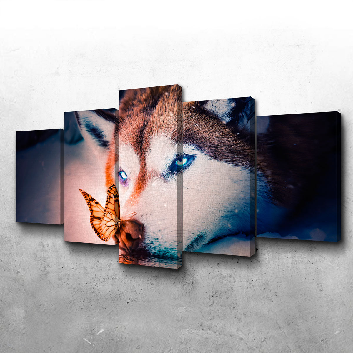 Blue Eyes Wolf Wall Art
