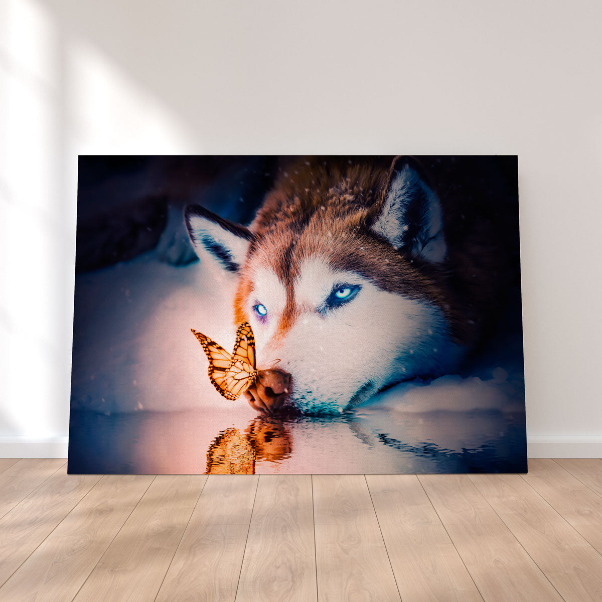 Blue Eyes Wolf Wall Art