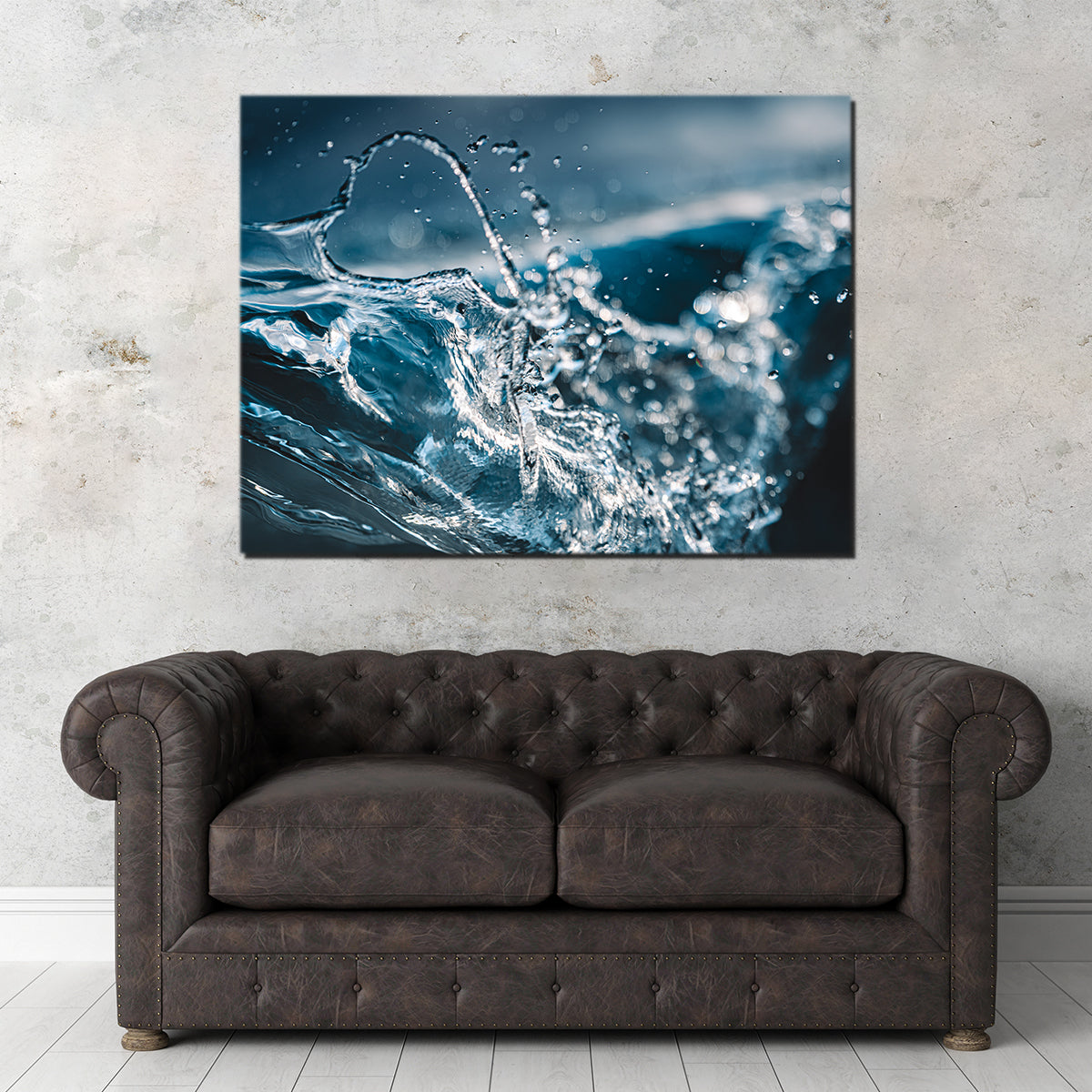 Blue Splash Wall Art