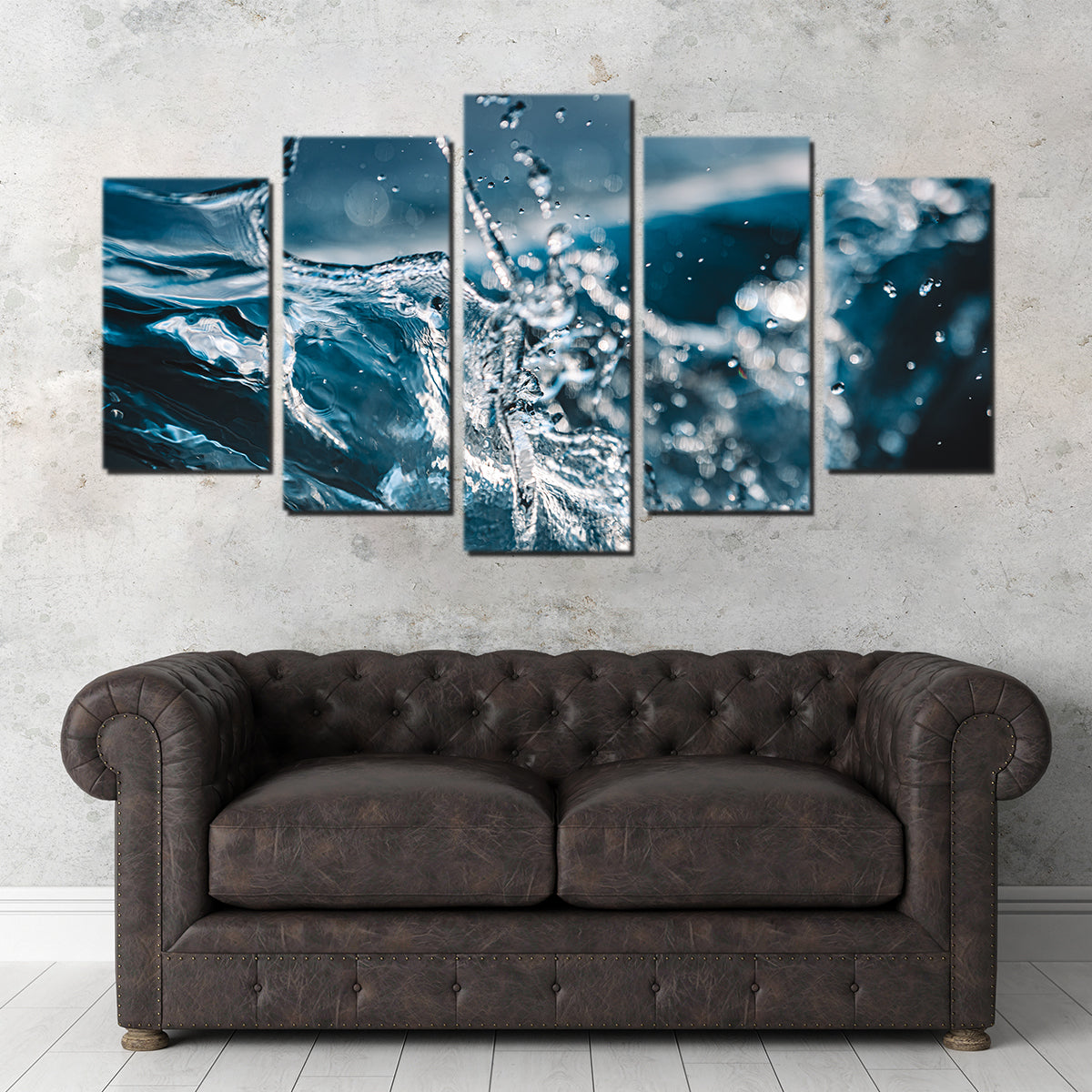Blue Splash Wall Art