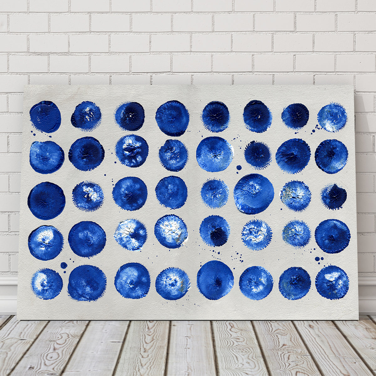 Blue Circles Wall Art