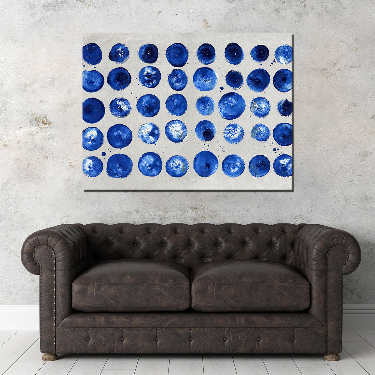 Blue Circles Wall Art