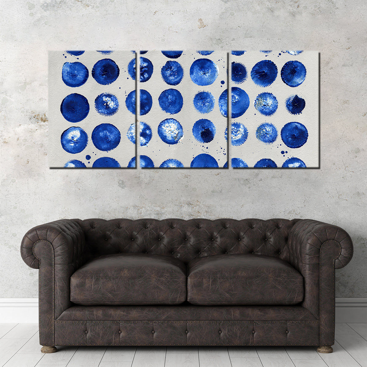 Blue Circles Wall Art