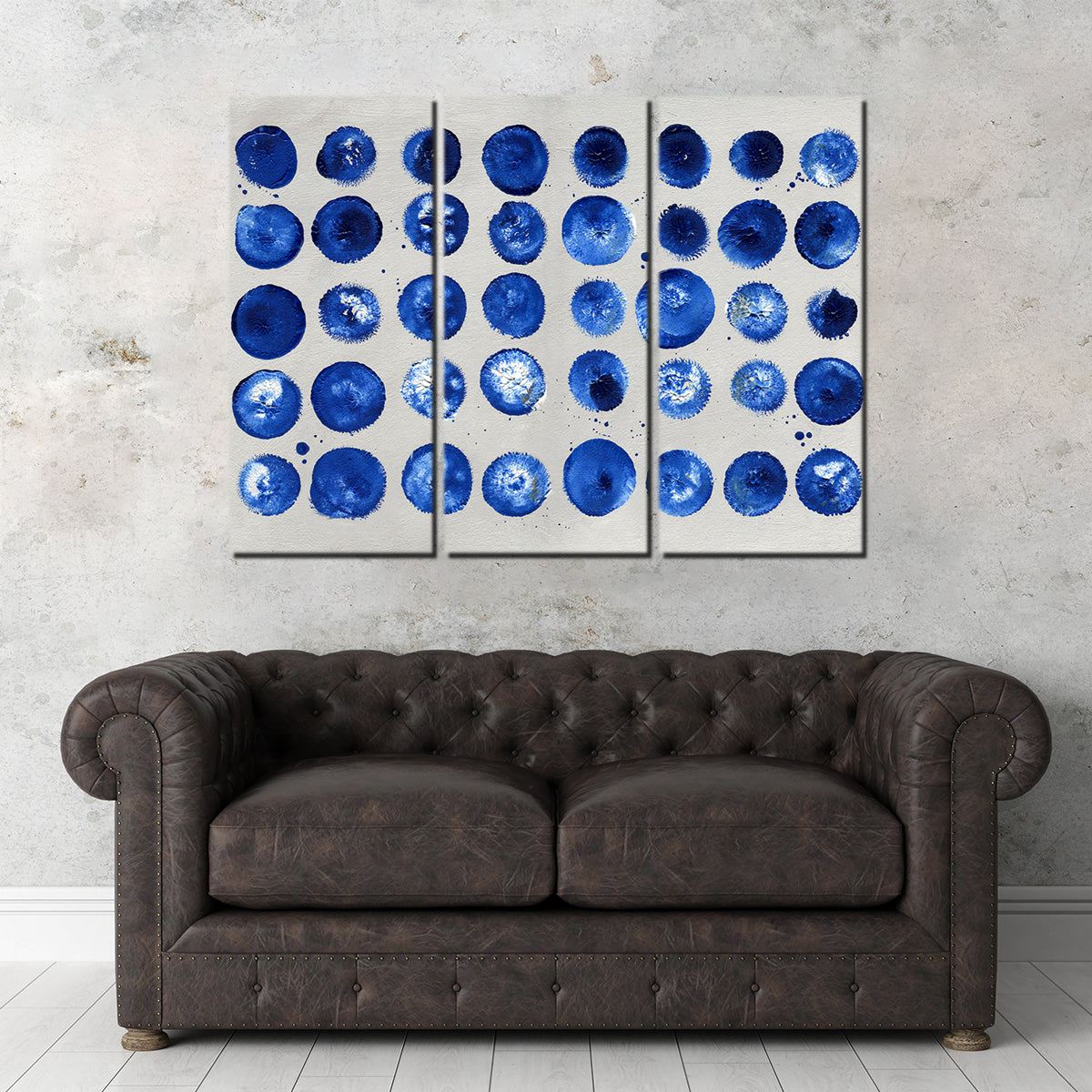 Blue Circles Wall Art