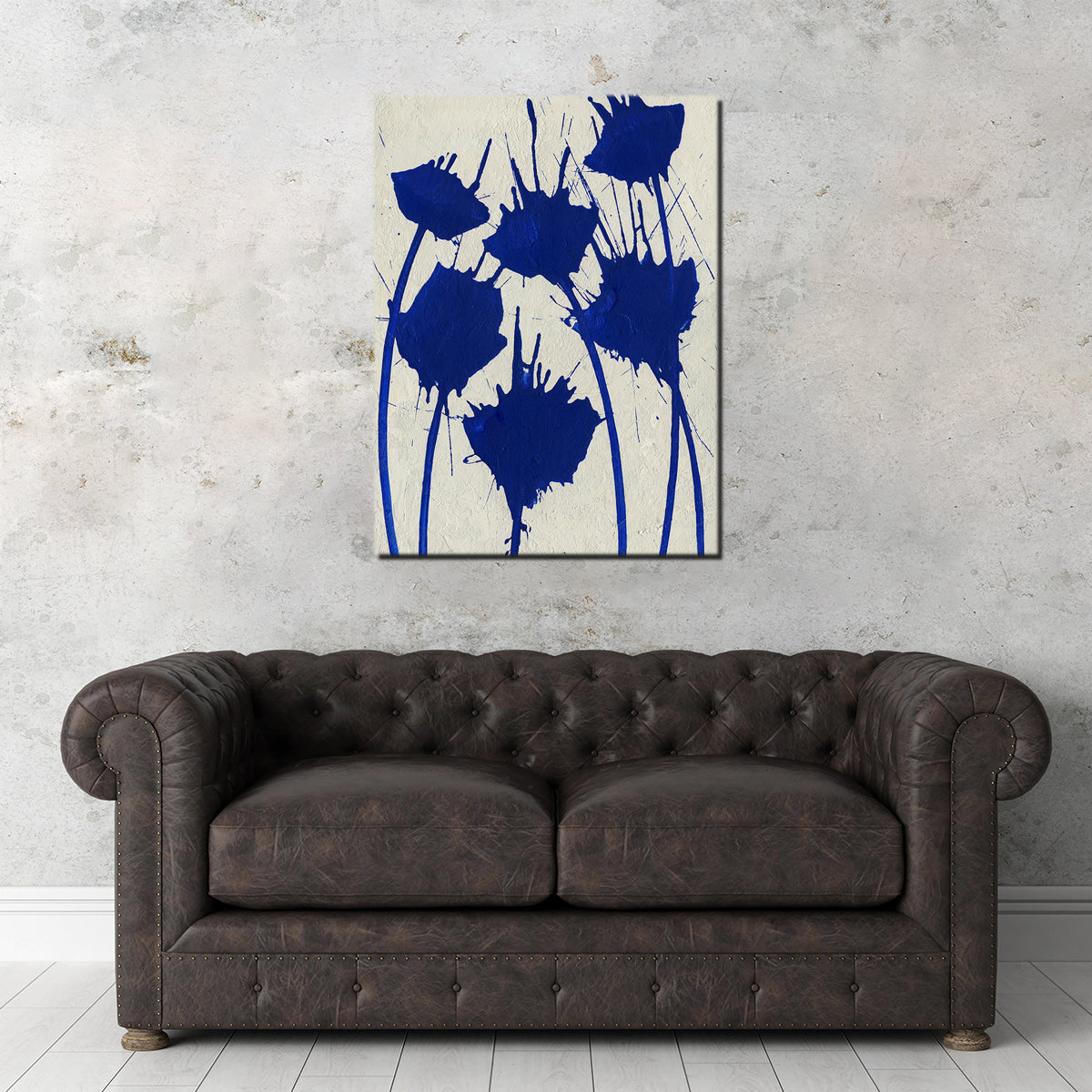 Blue Flowers Wall Art