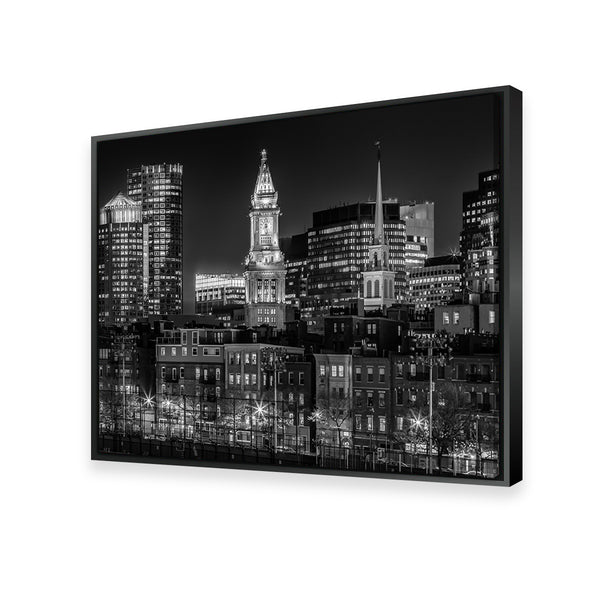 Black And White New York City Skyline by Mlenny