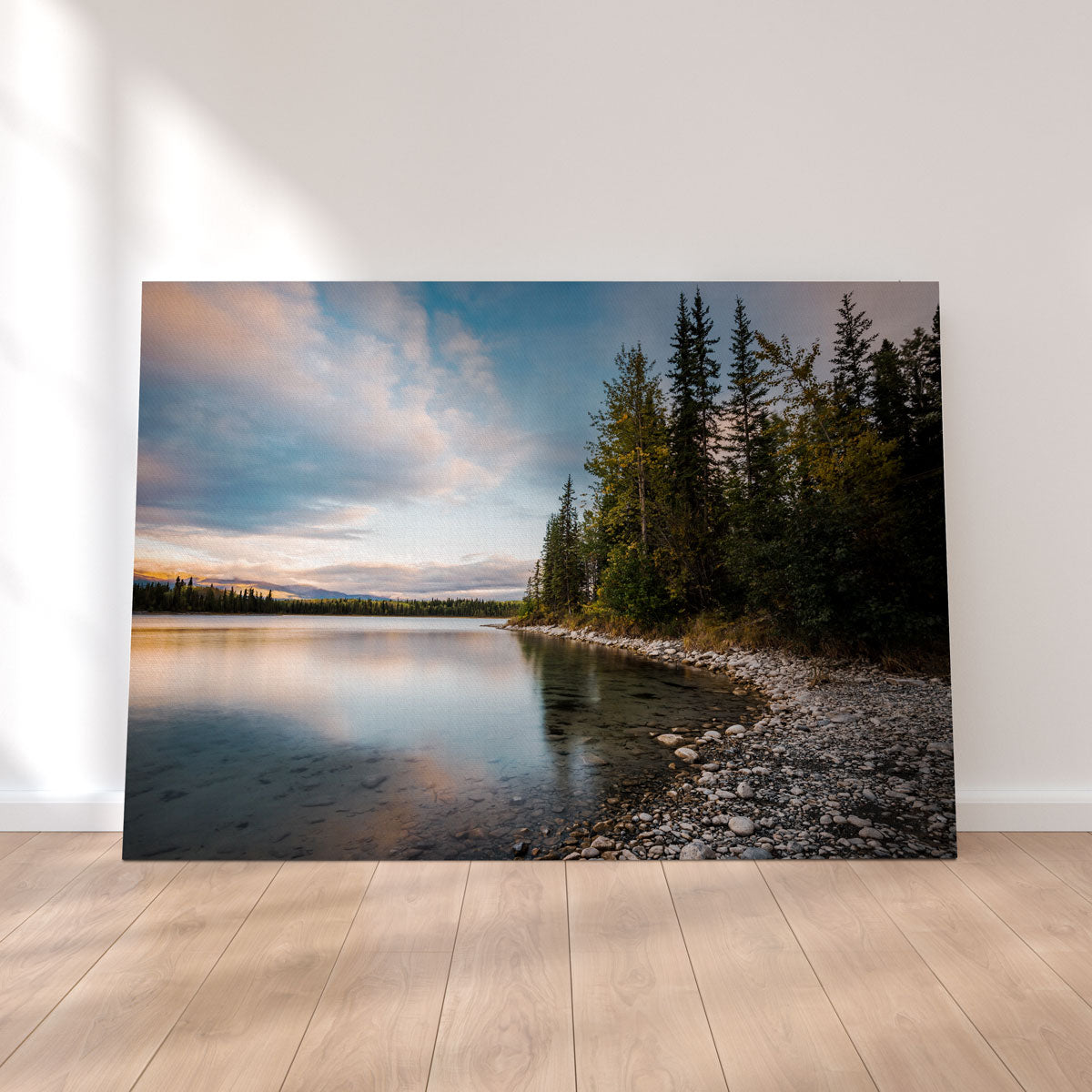 Boya Lake Sunset Wall Art