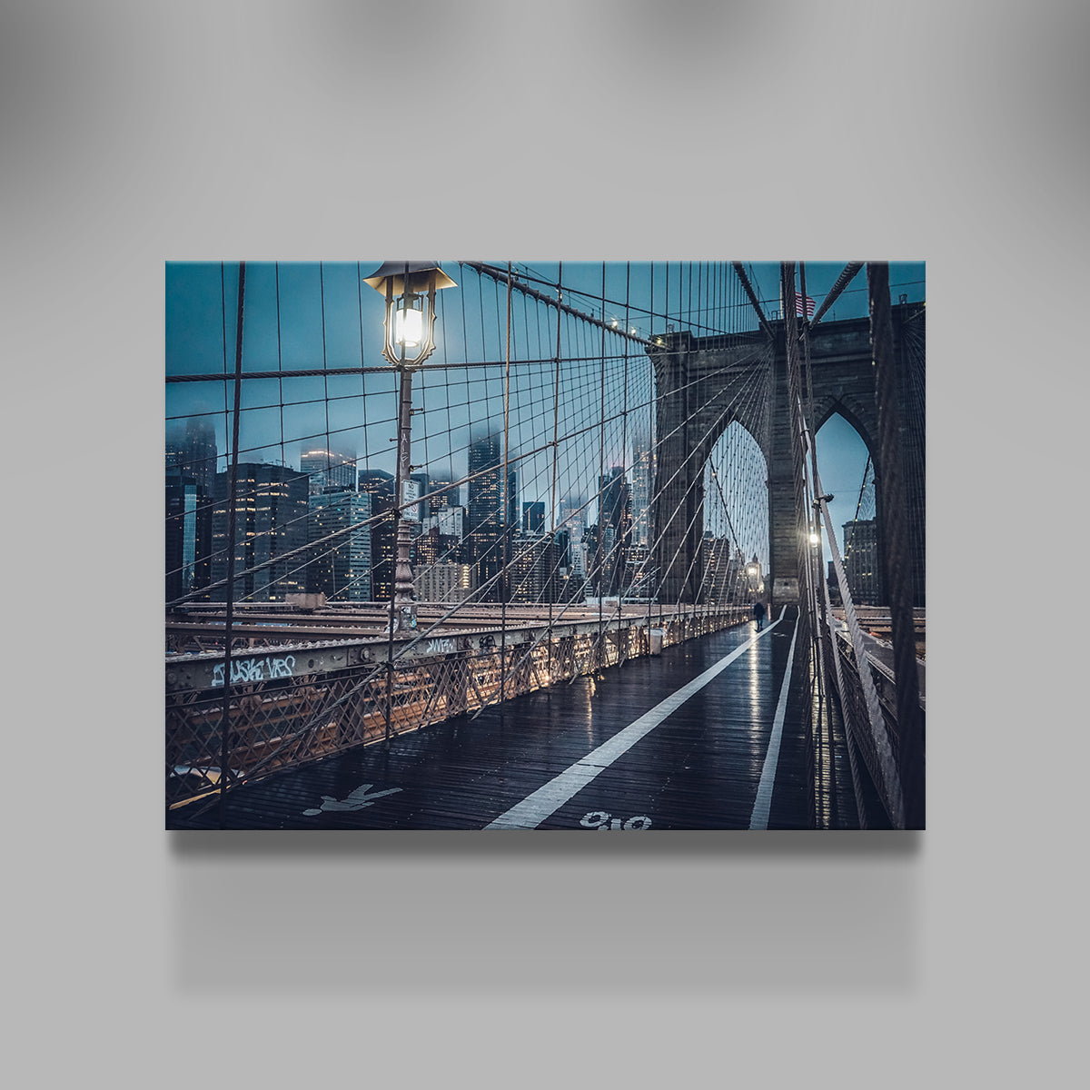 Bridge and Clouds Wall Art