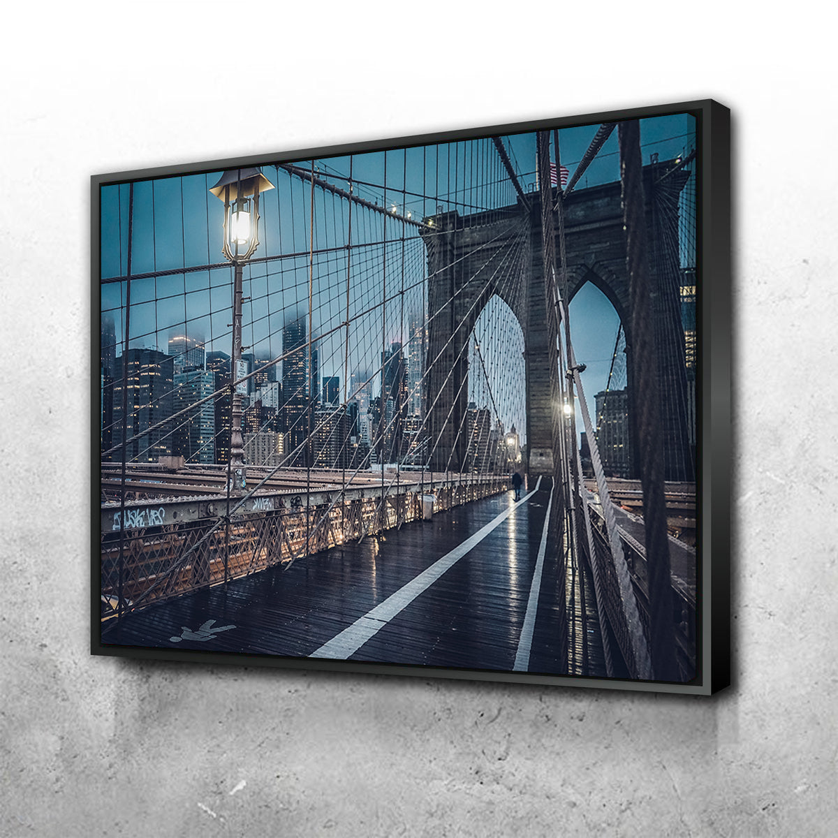 Bridge and Clouds Wall Art