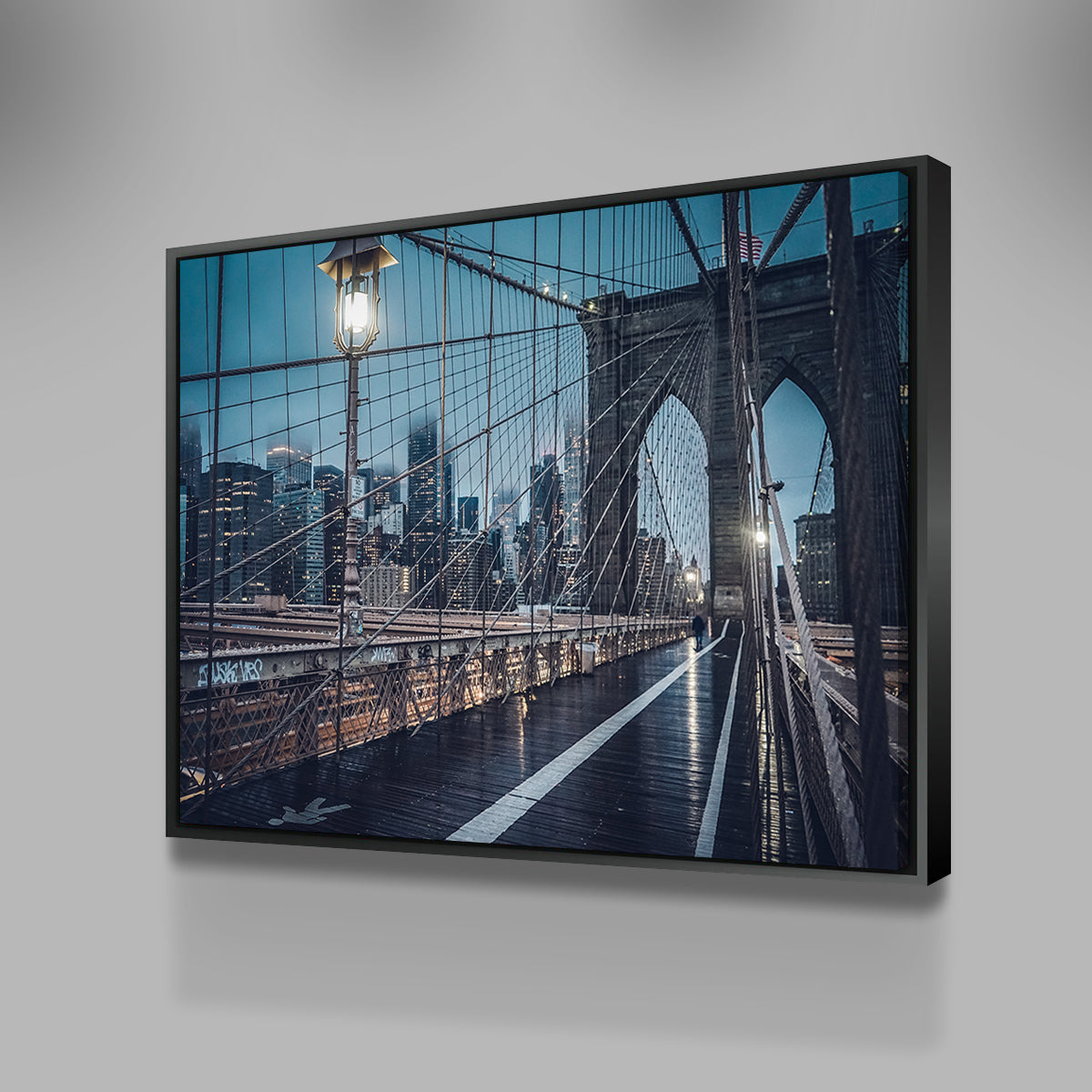 Bridge and Clouds Wall Art