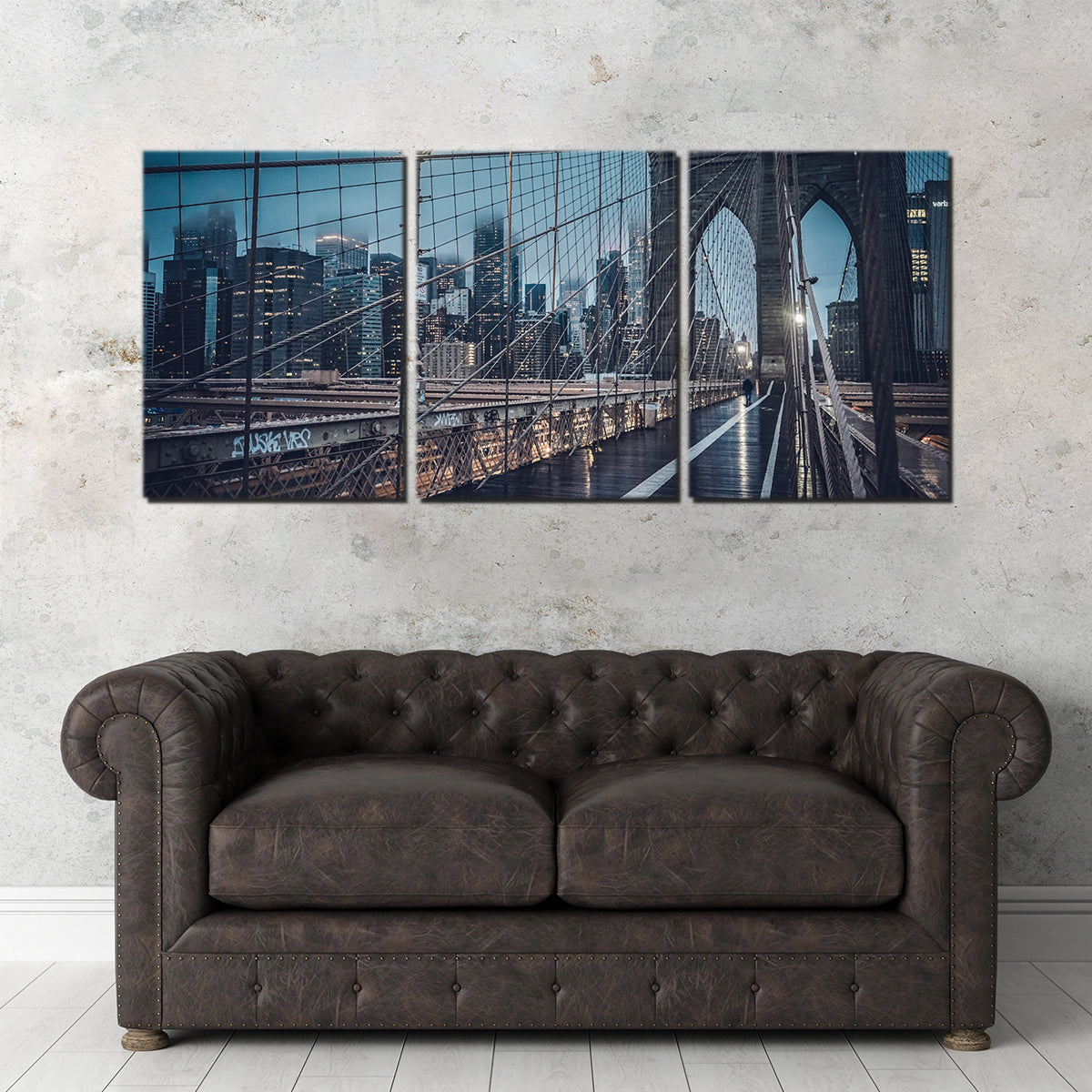 Bridge and Clouds Wall Art