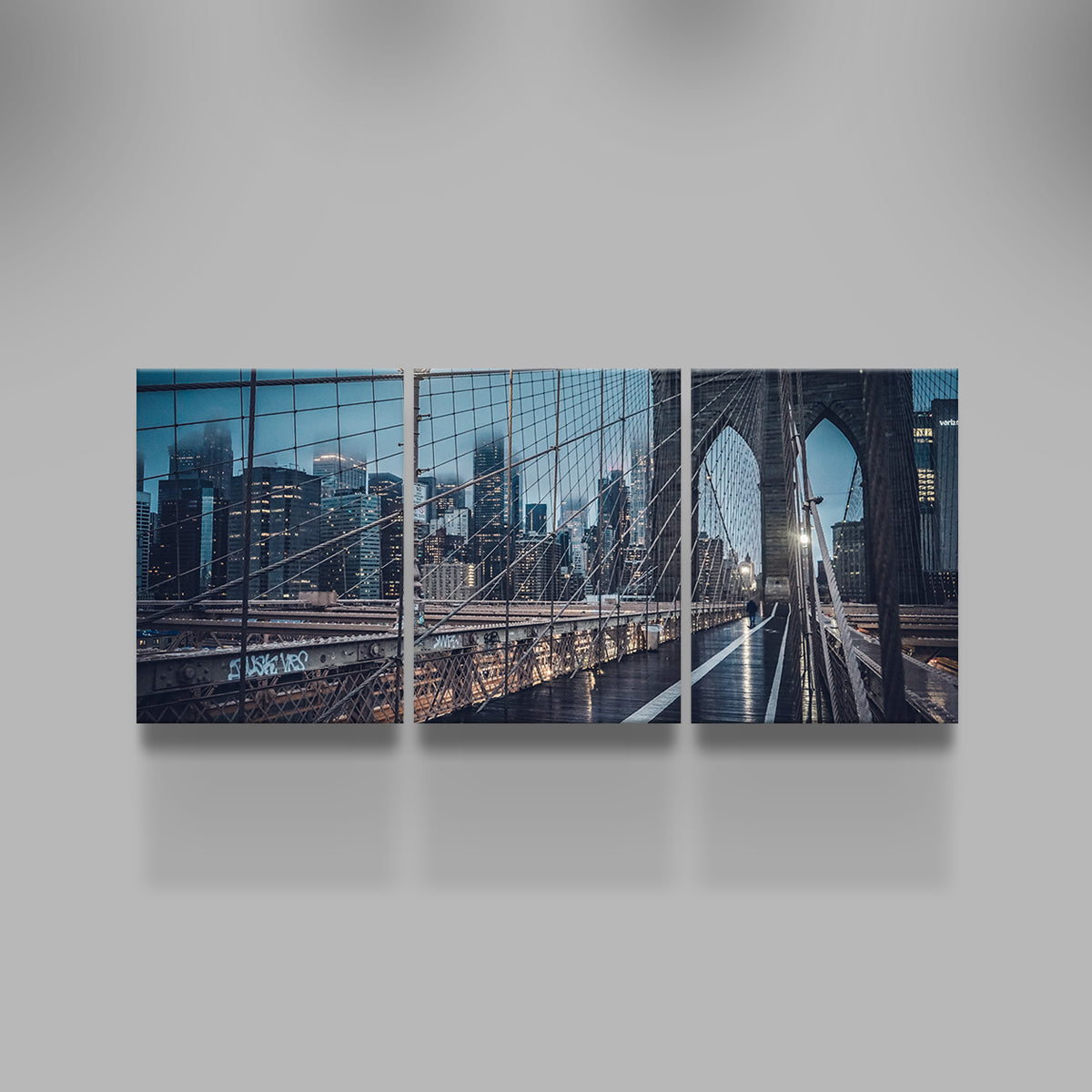 Bridge and Clouds Wall Art