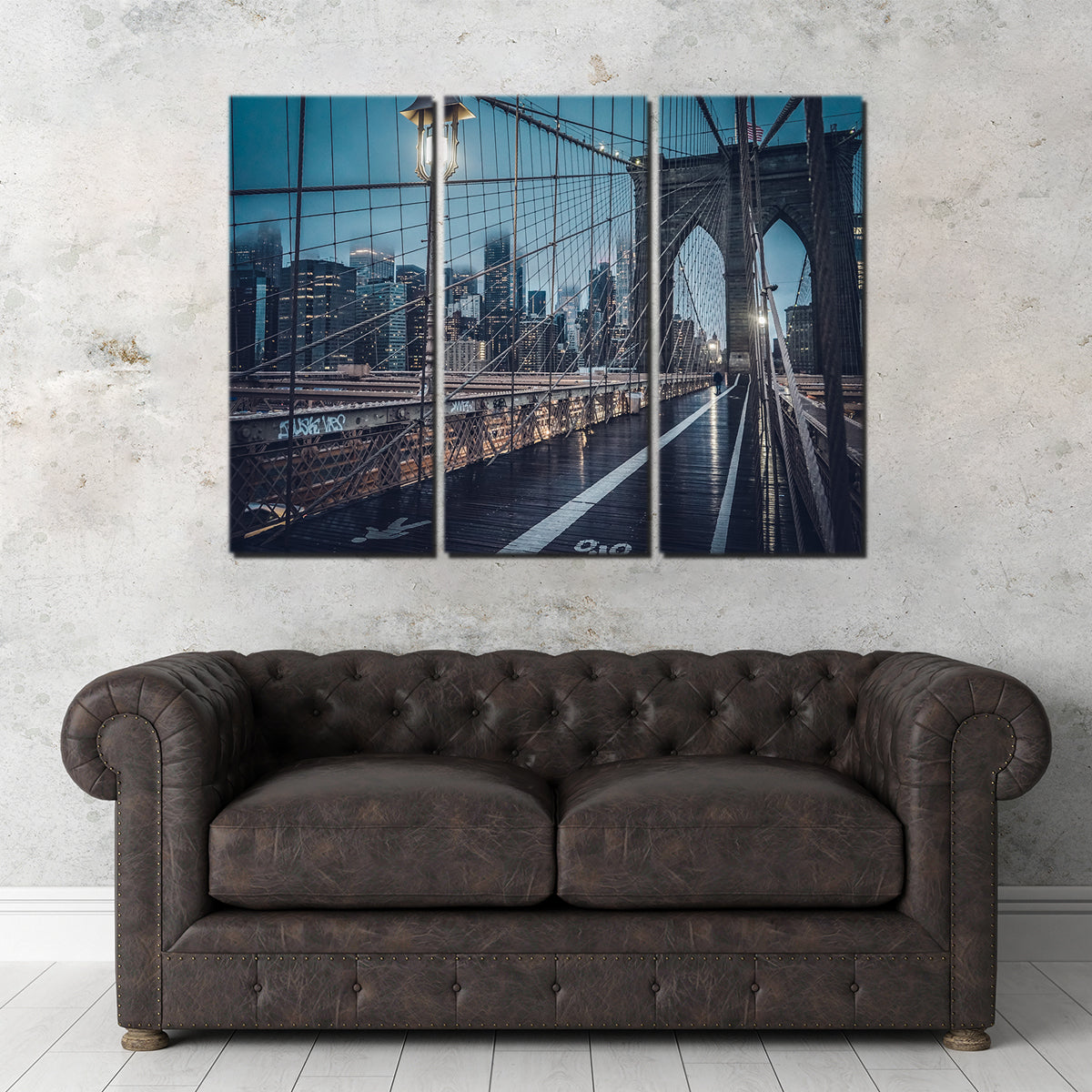 Bridge and Clouds Wall Art