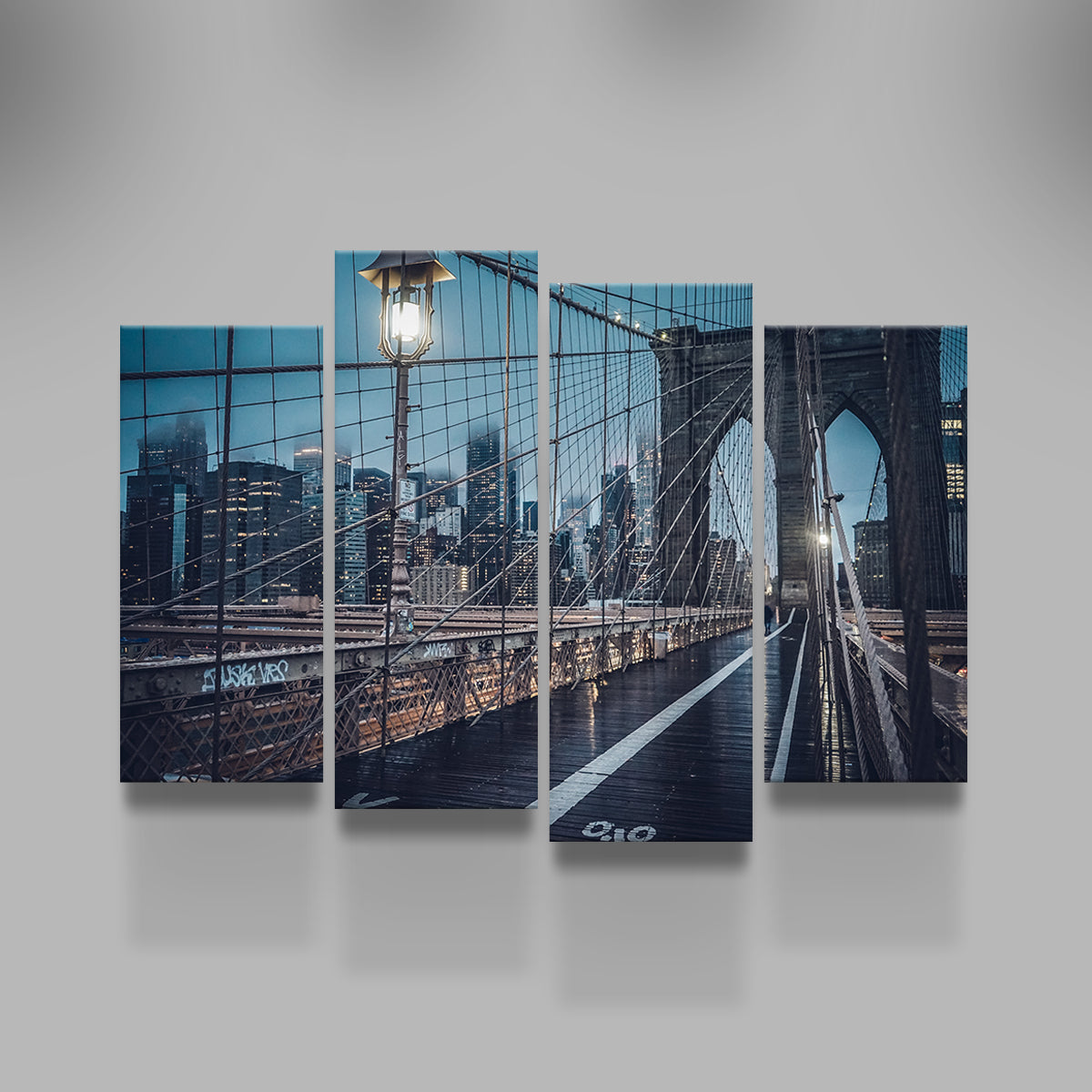 Bridge and Clouds Wall Art