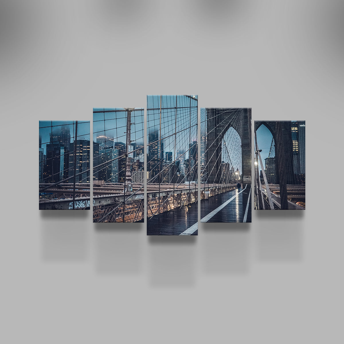 Bridge and Clouds Wall Art