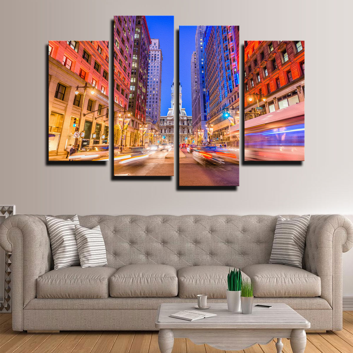 Broad Street with City Hall Wall Art