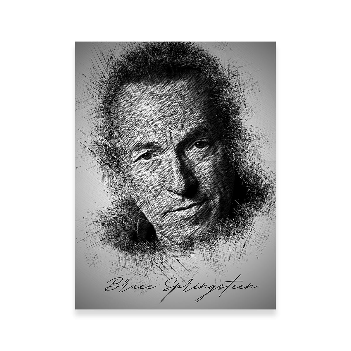 Bruce Springsteen Sketch Wall Art