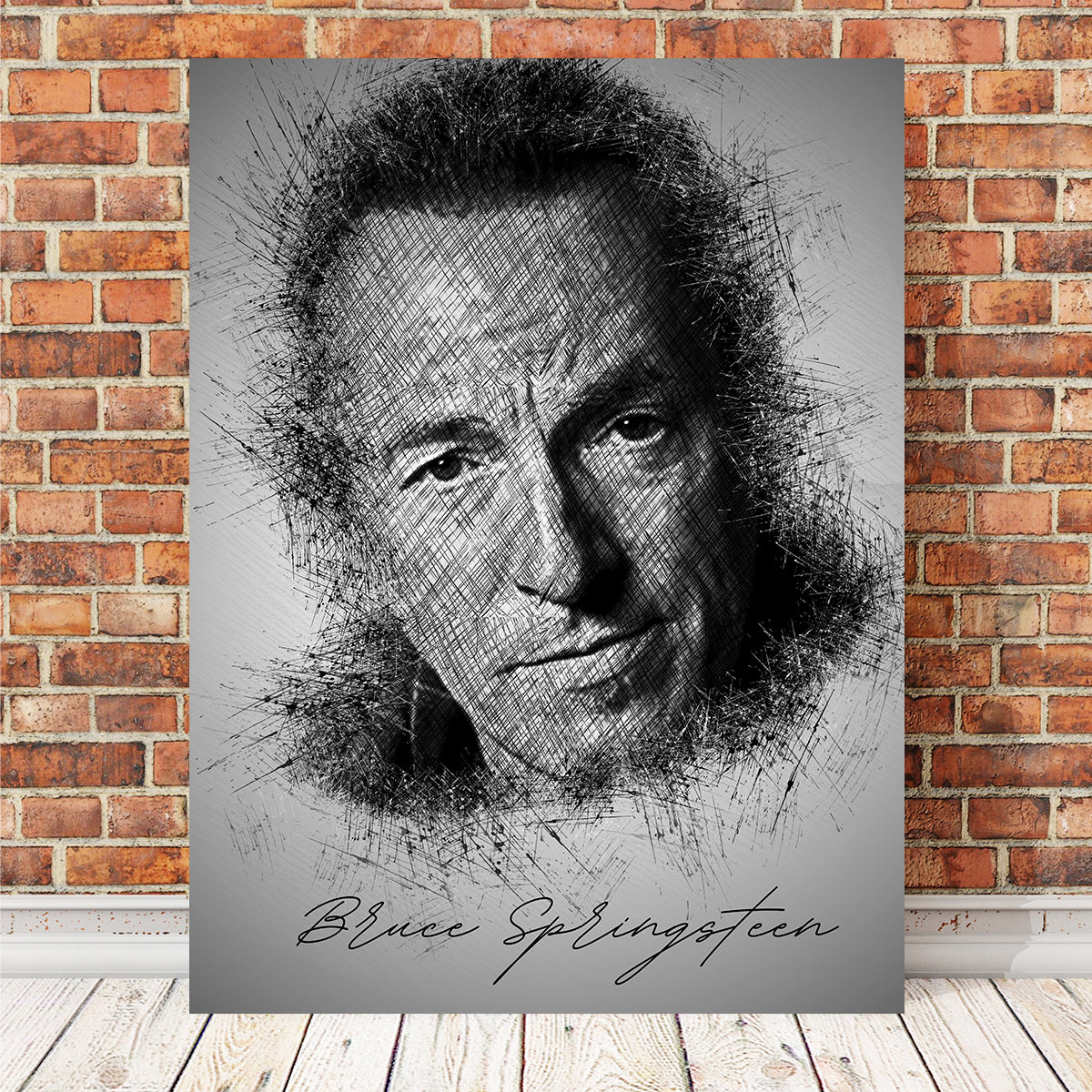 Bruce Springsteen Sketch Wall Art