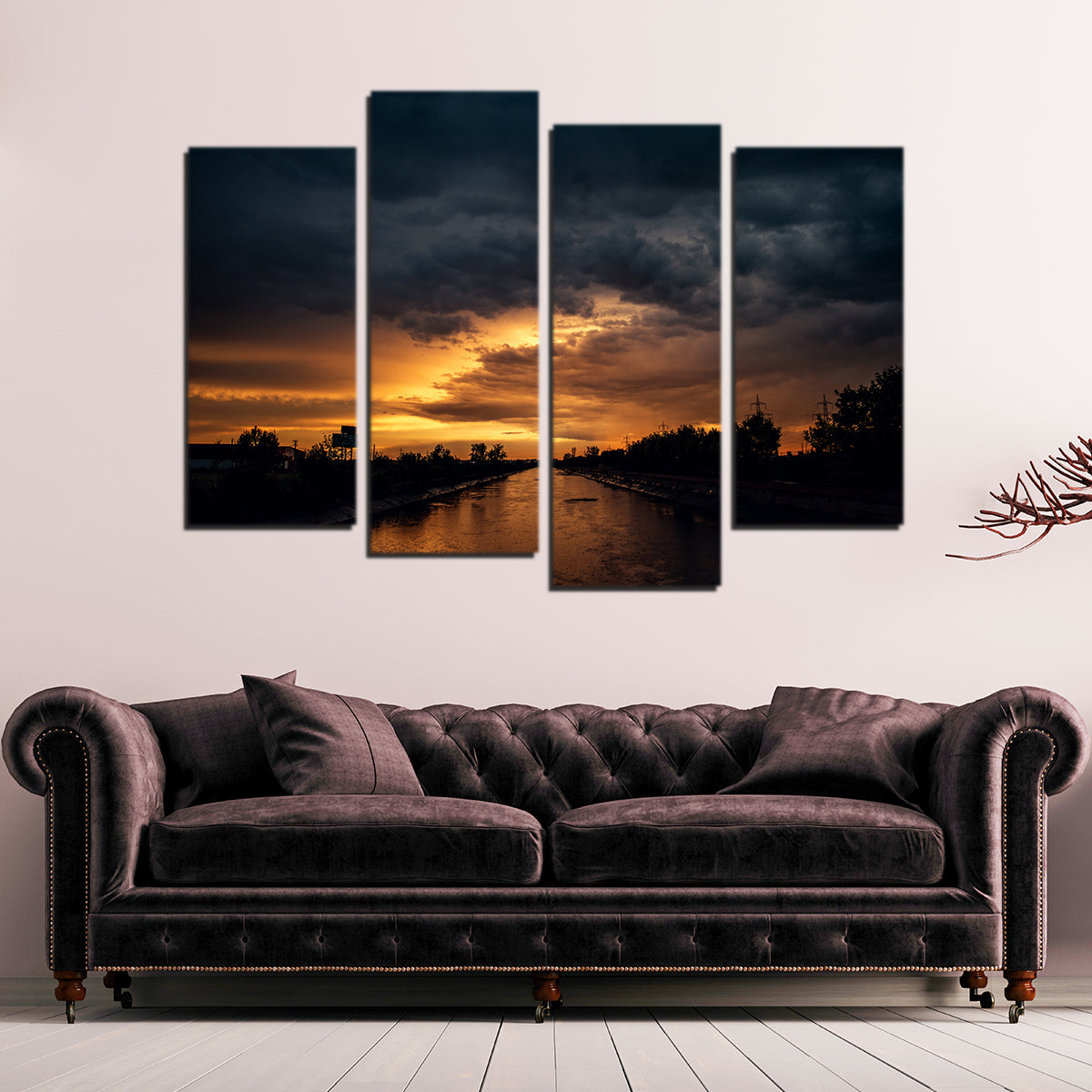 Bucharest Sunset 3 Wall Art