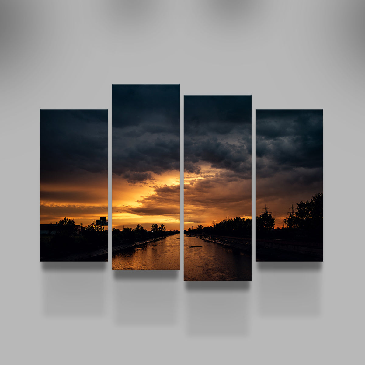 Bucharest Sunset 3 Wall Art