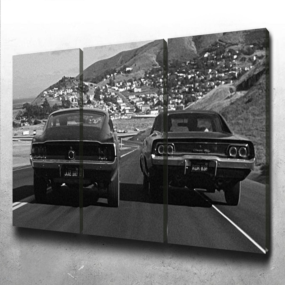 Car Chase Bullitt Wall Art