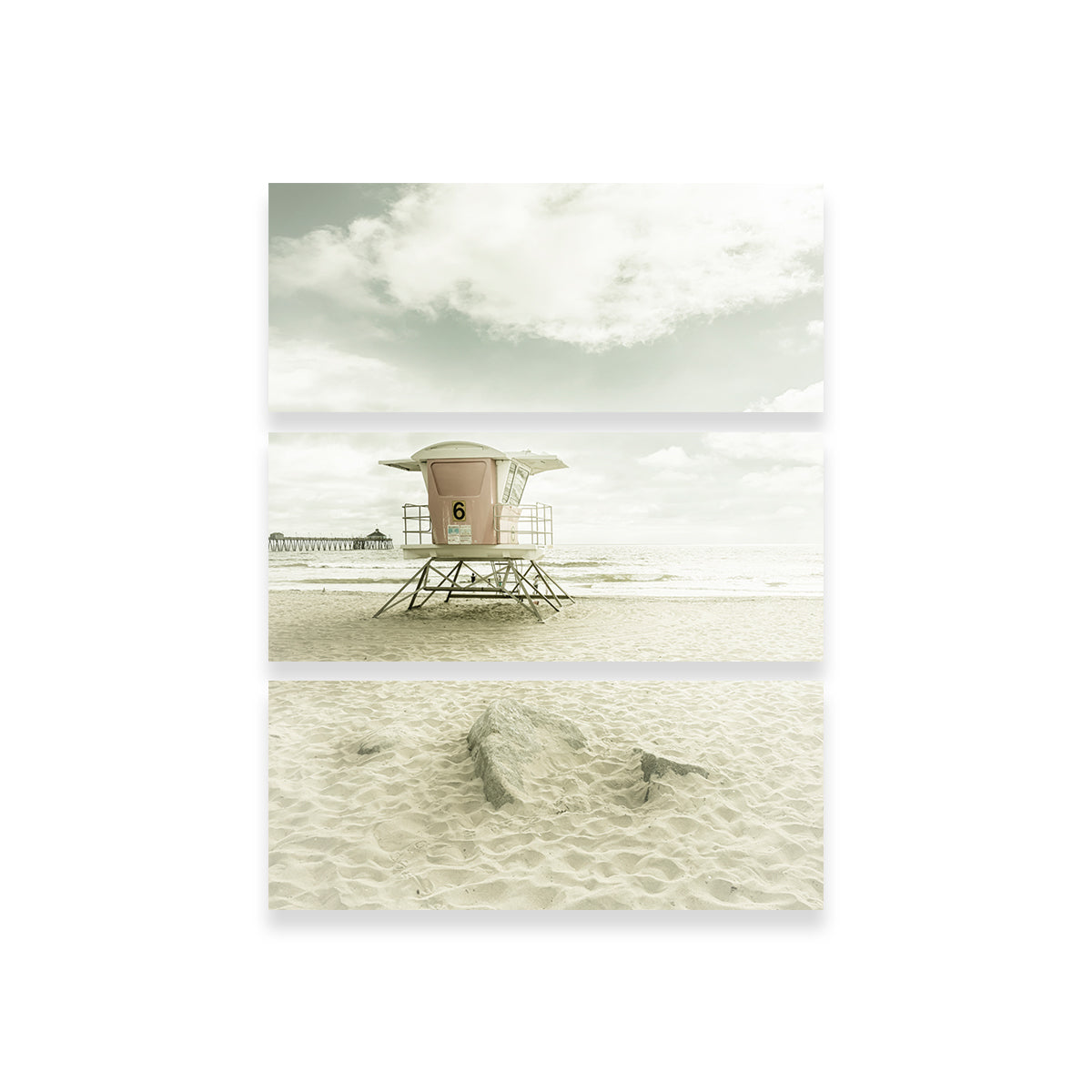 California Vintage Imperial Beach Wall Art