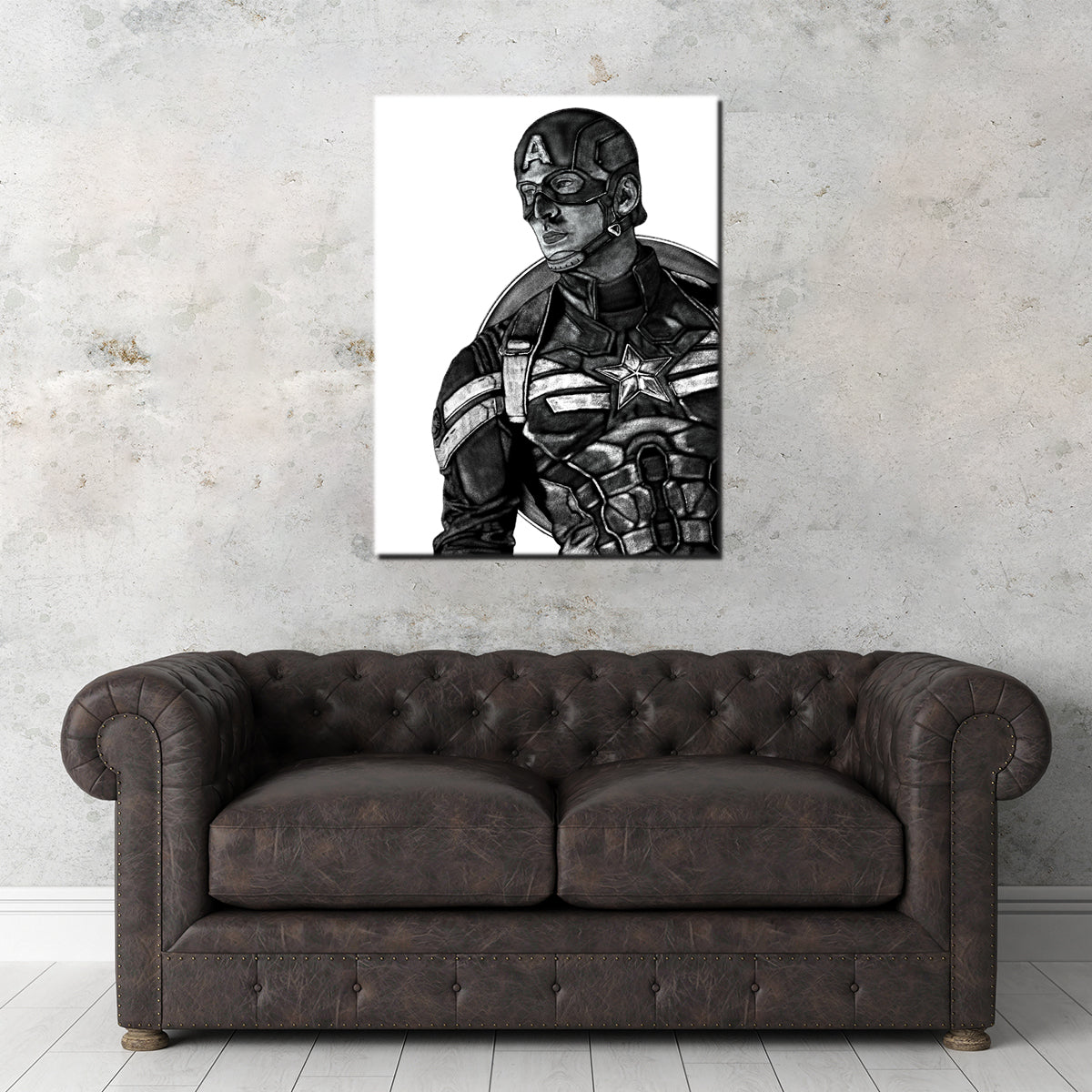 Charcoal Cap Wall Art