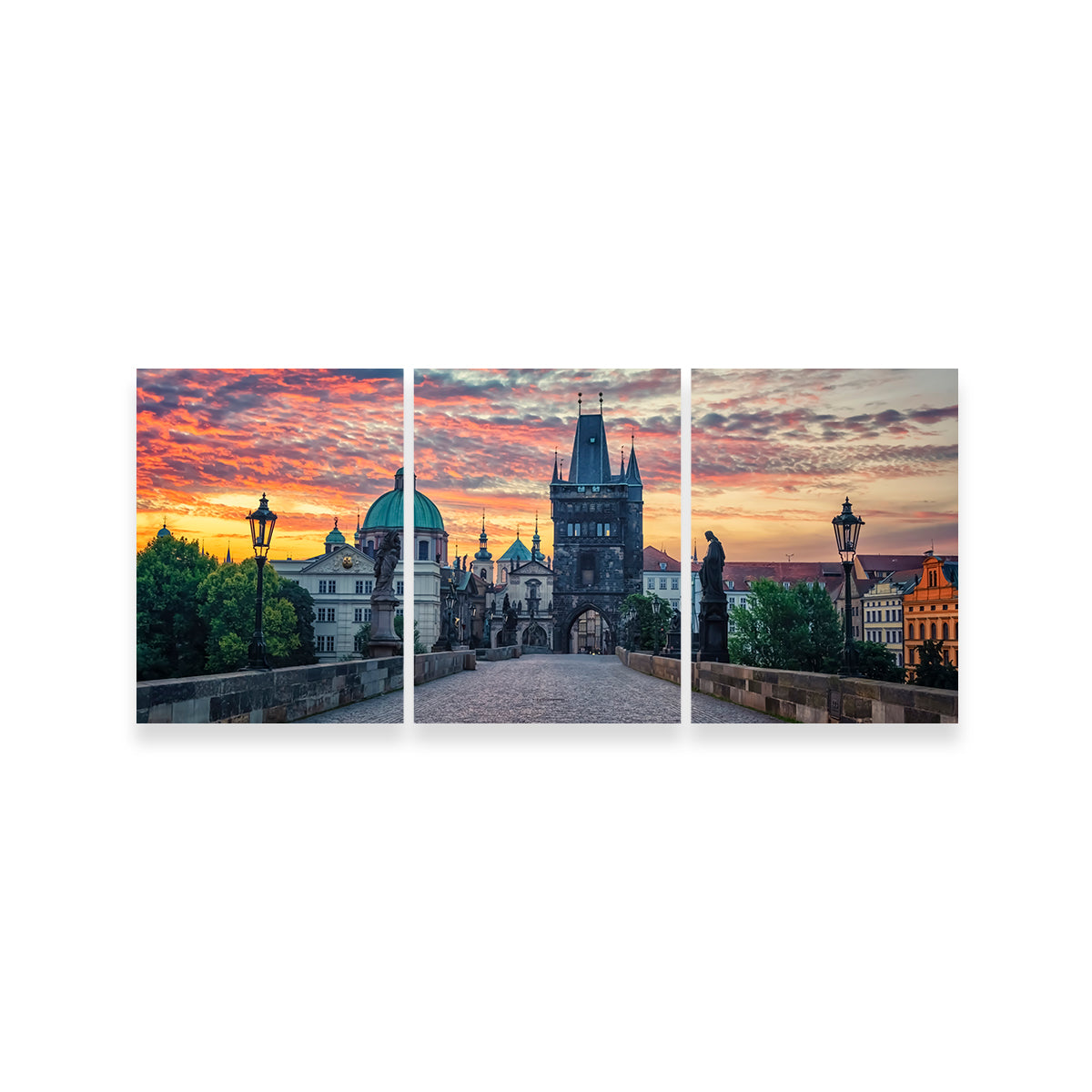 Charles Bridge Sunrise Wall Art