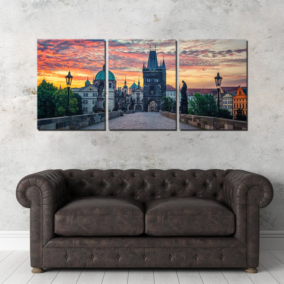 Charles Bridge Sunrise Wall Art