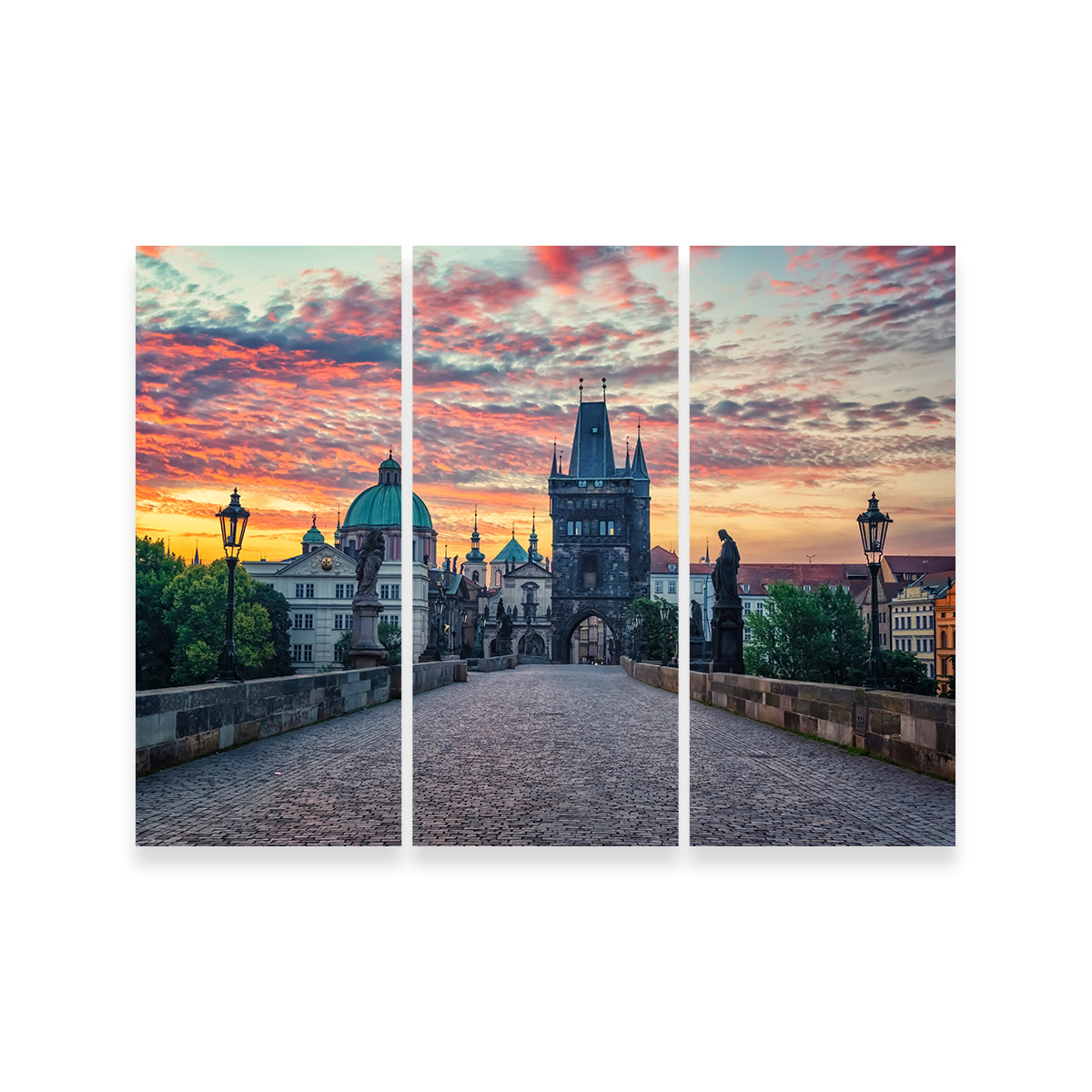 Charles Bridge Sunrise Wall Art