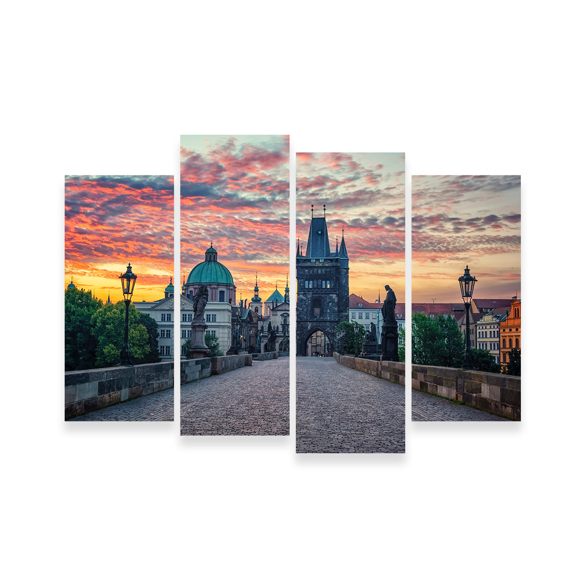 Charles Bridge Sunrise Wall Art
