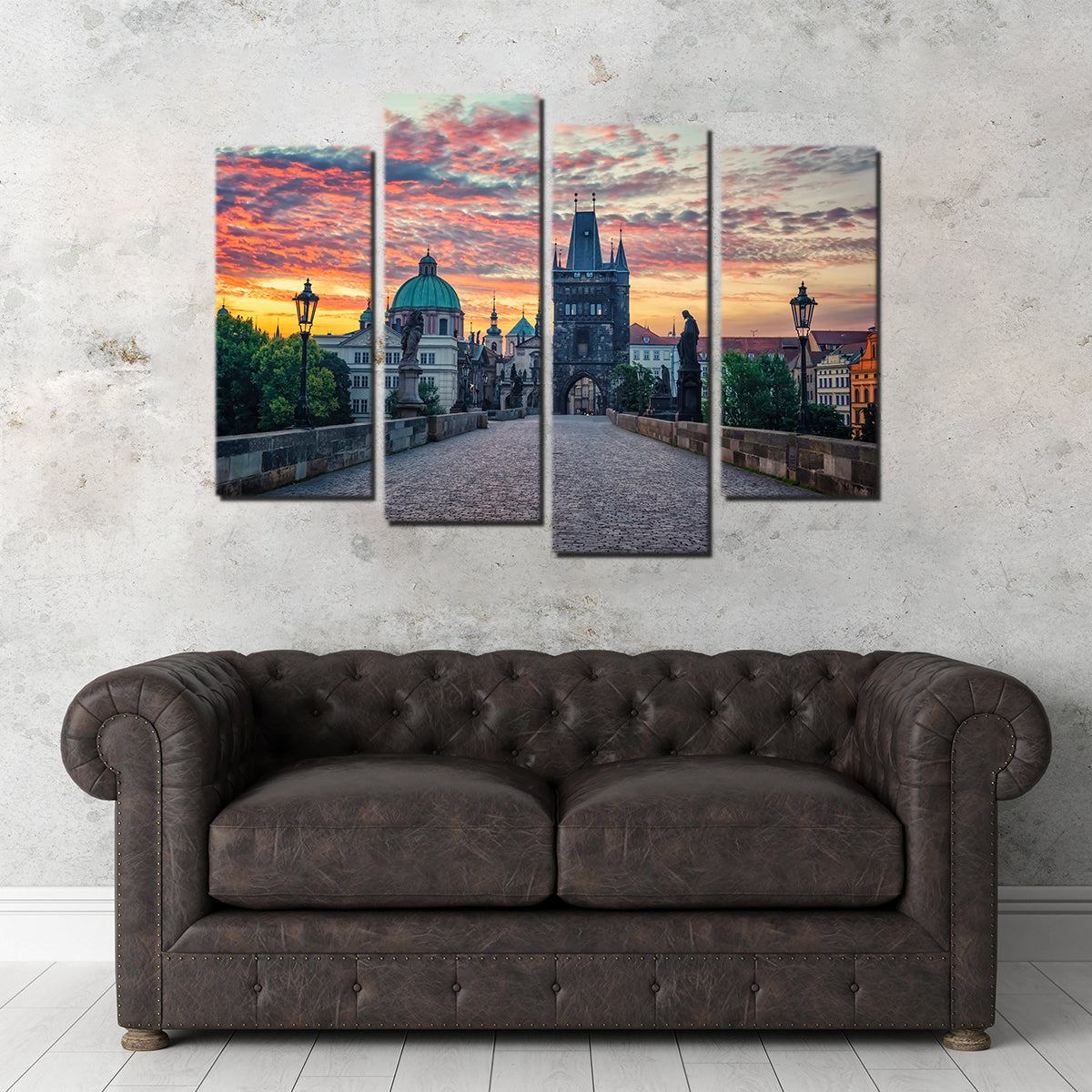 Charles Bridge Sunrise Wall Art