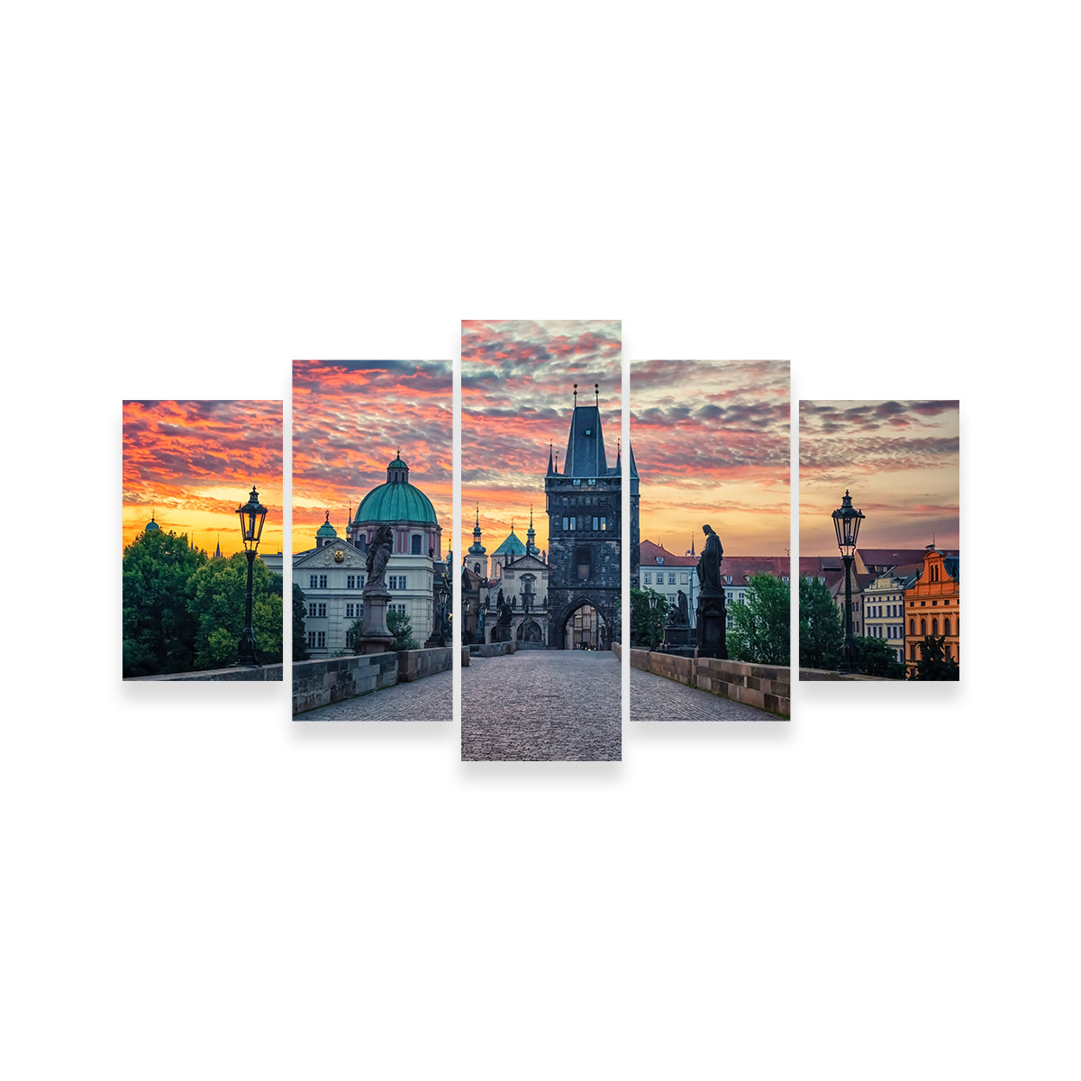 Charles Bridge Sunrise Wall Art