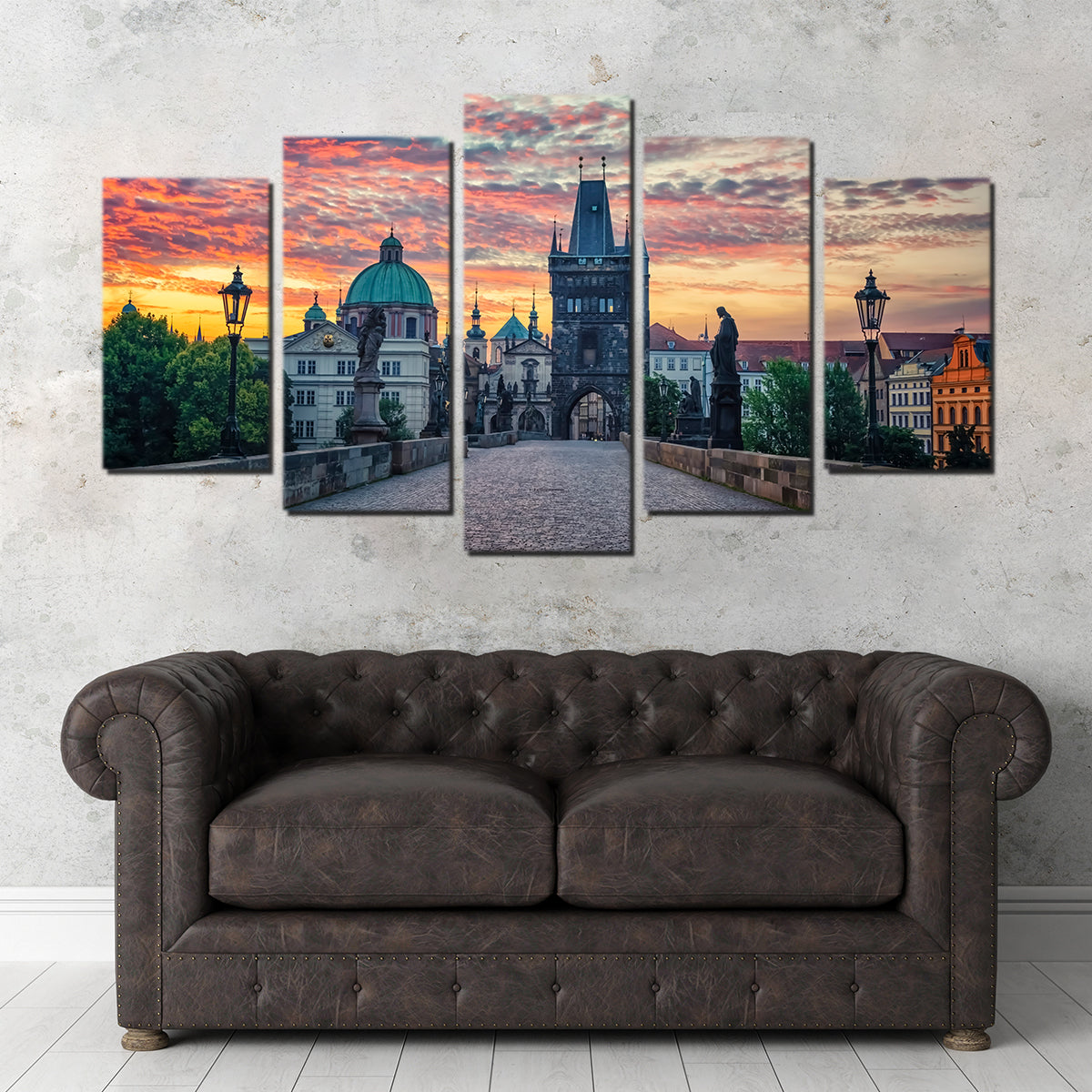 Charles Bridge Sunrise Wall Art