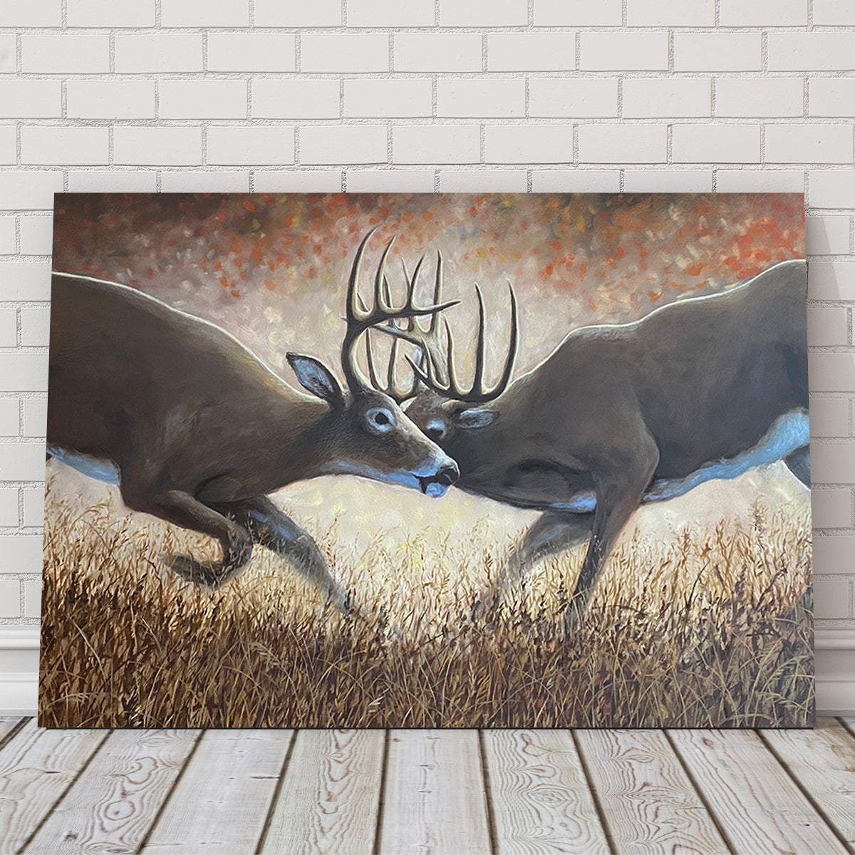 Clashing Elk Wall Art