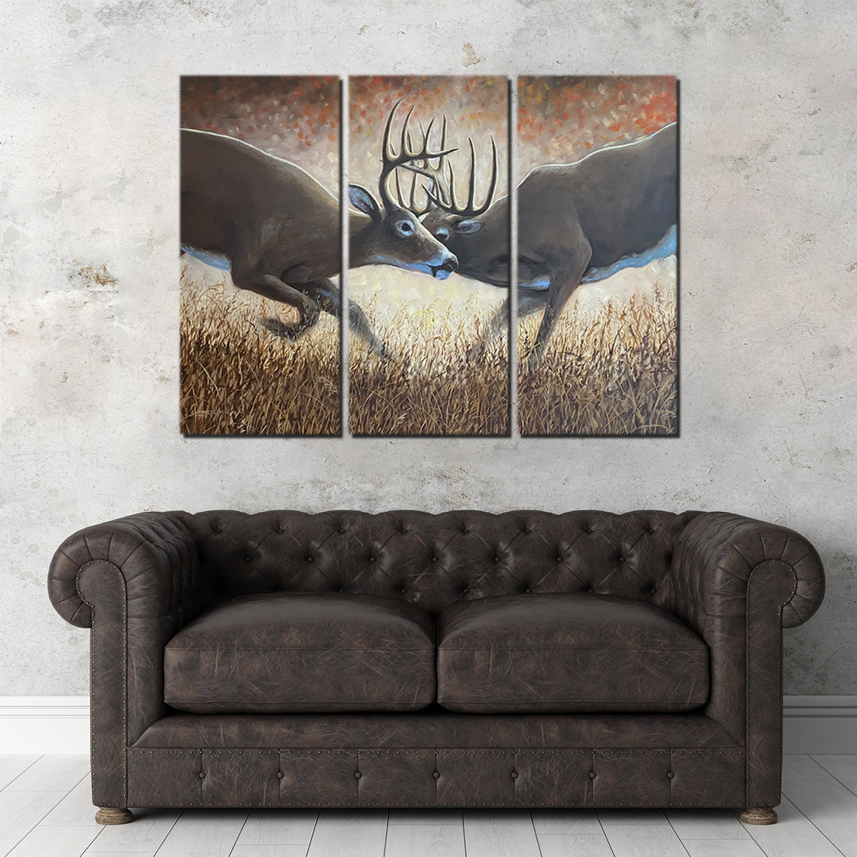 Clashing Elk Wall Art