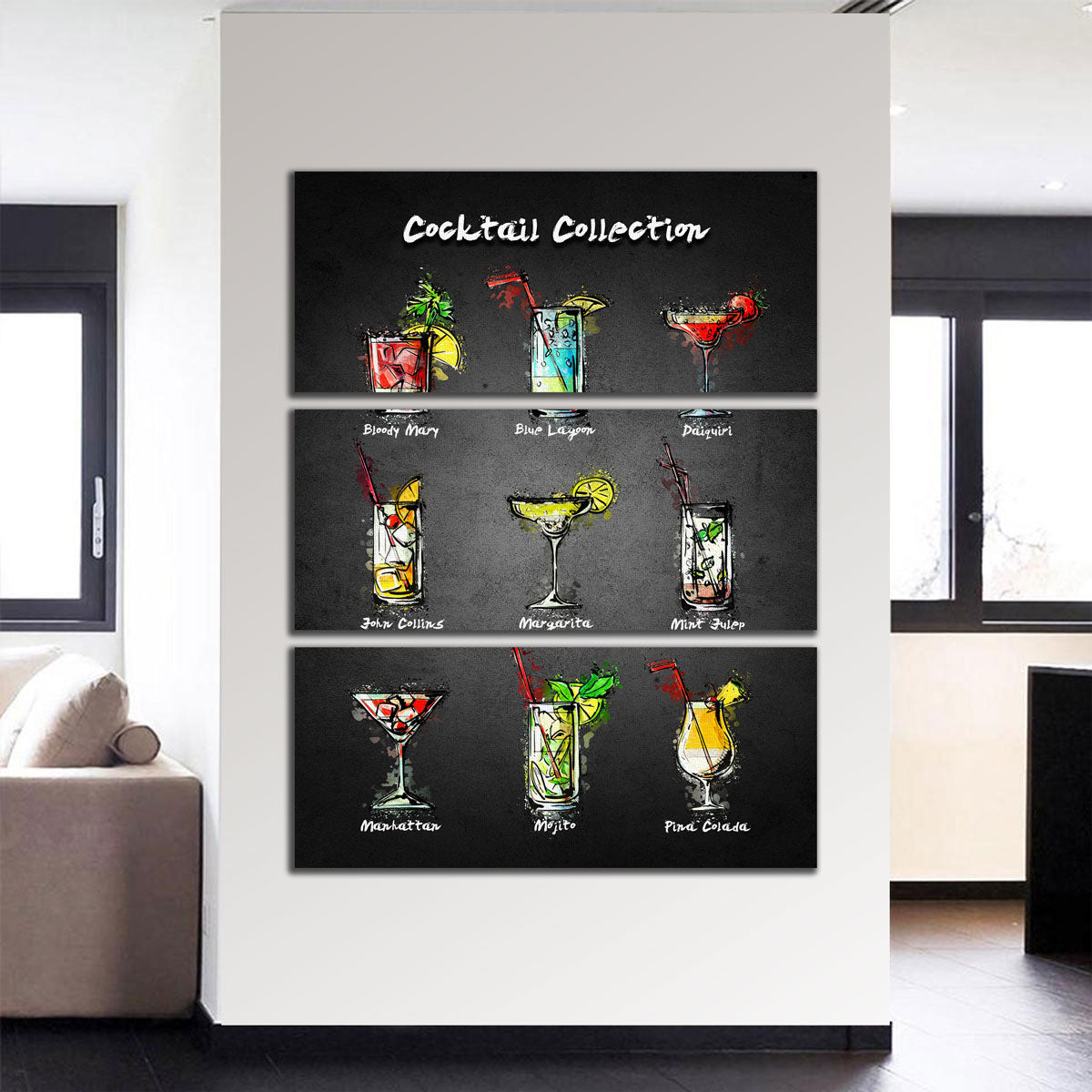 Cocktail Menu Wall Art